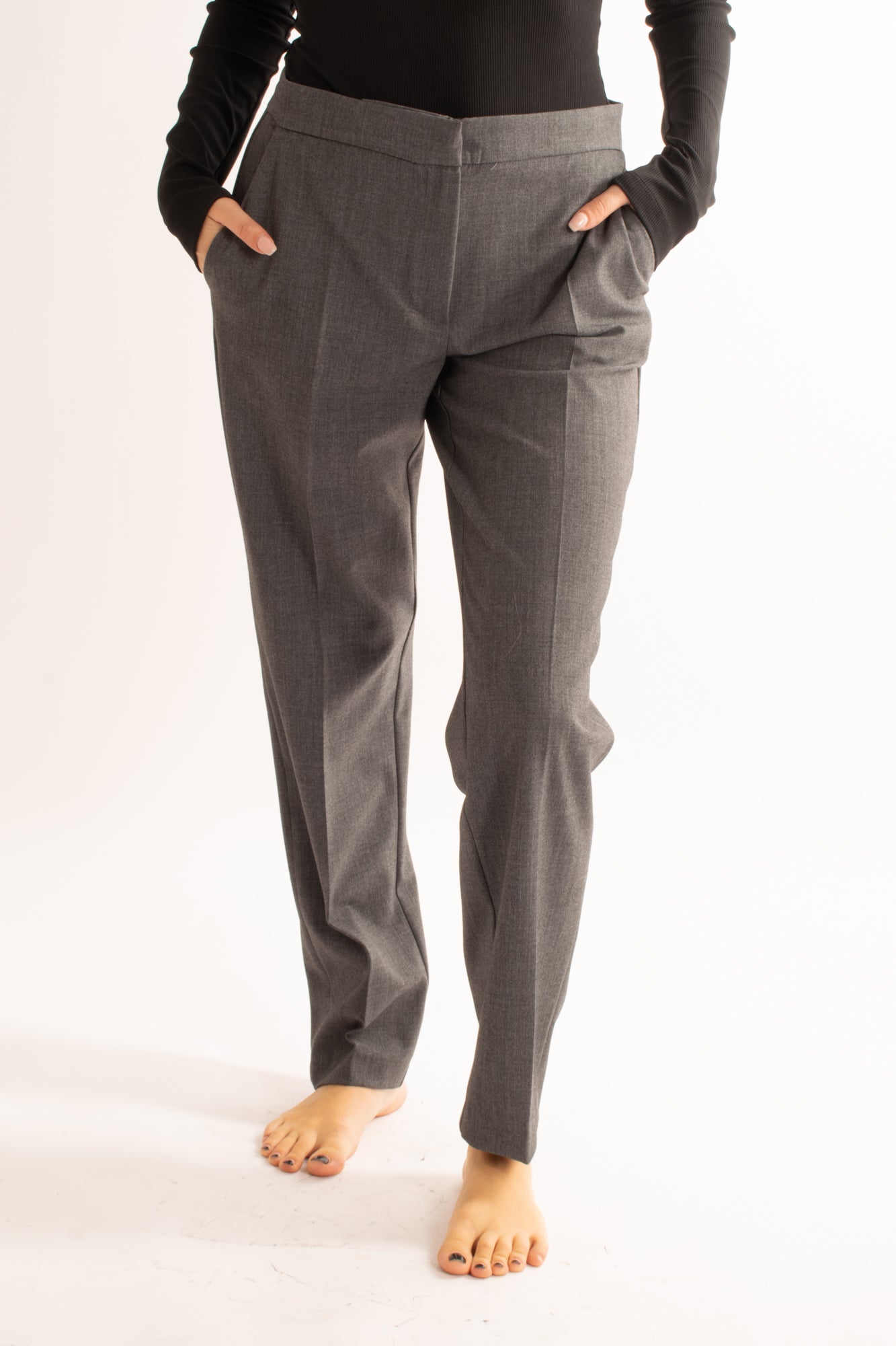 Pantalone sigaretta Angela davis - Grigio
