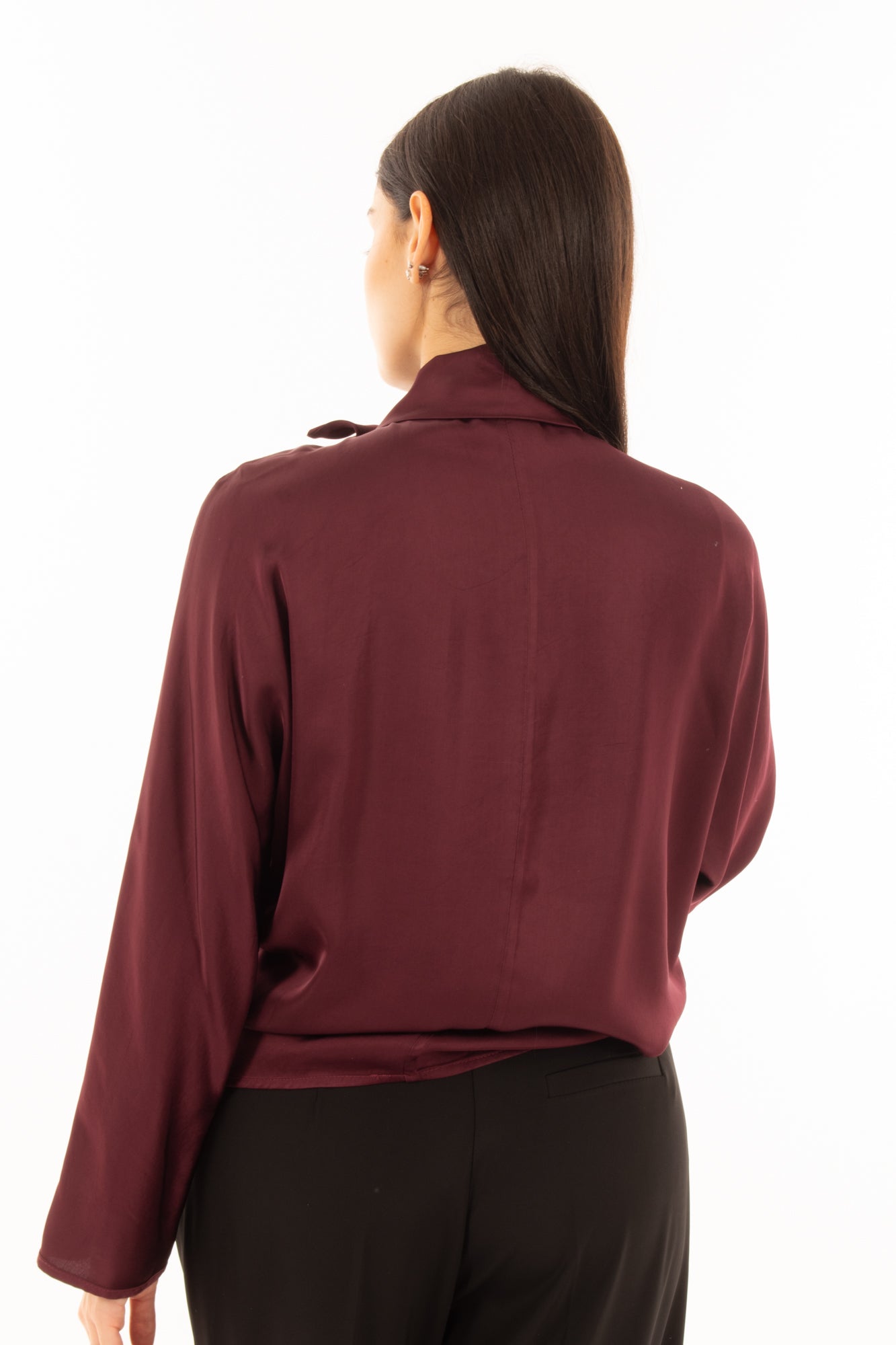 Blusa con fiocco Dixie - Mosto