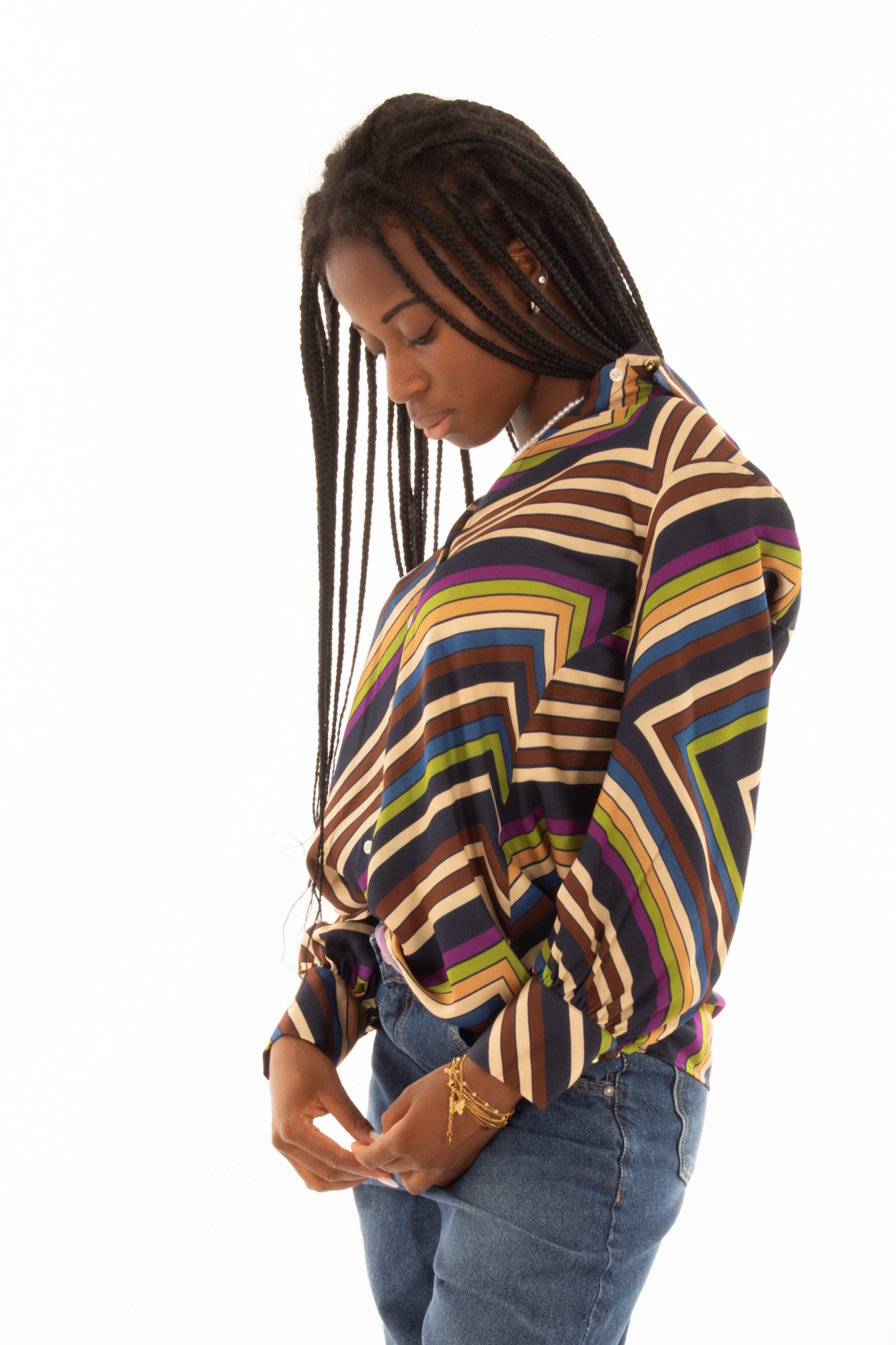 Camicia rigata Dixie -Multicolor