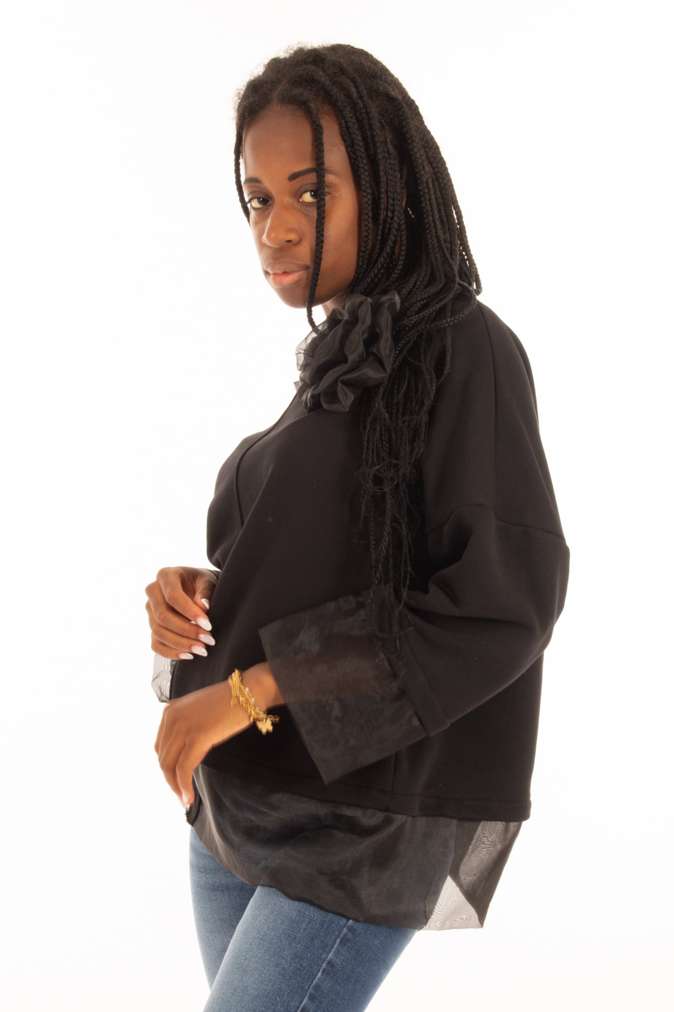 Felpa over Dixie- Nero