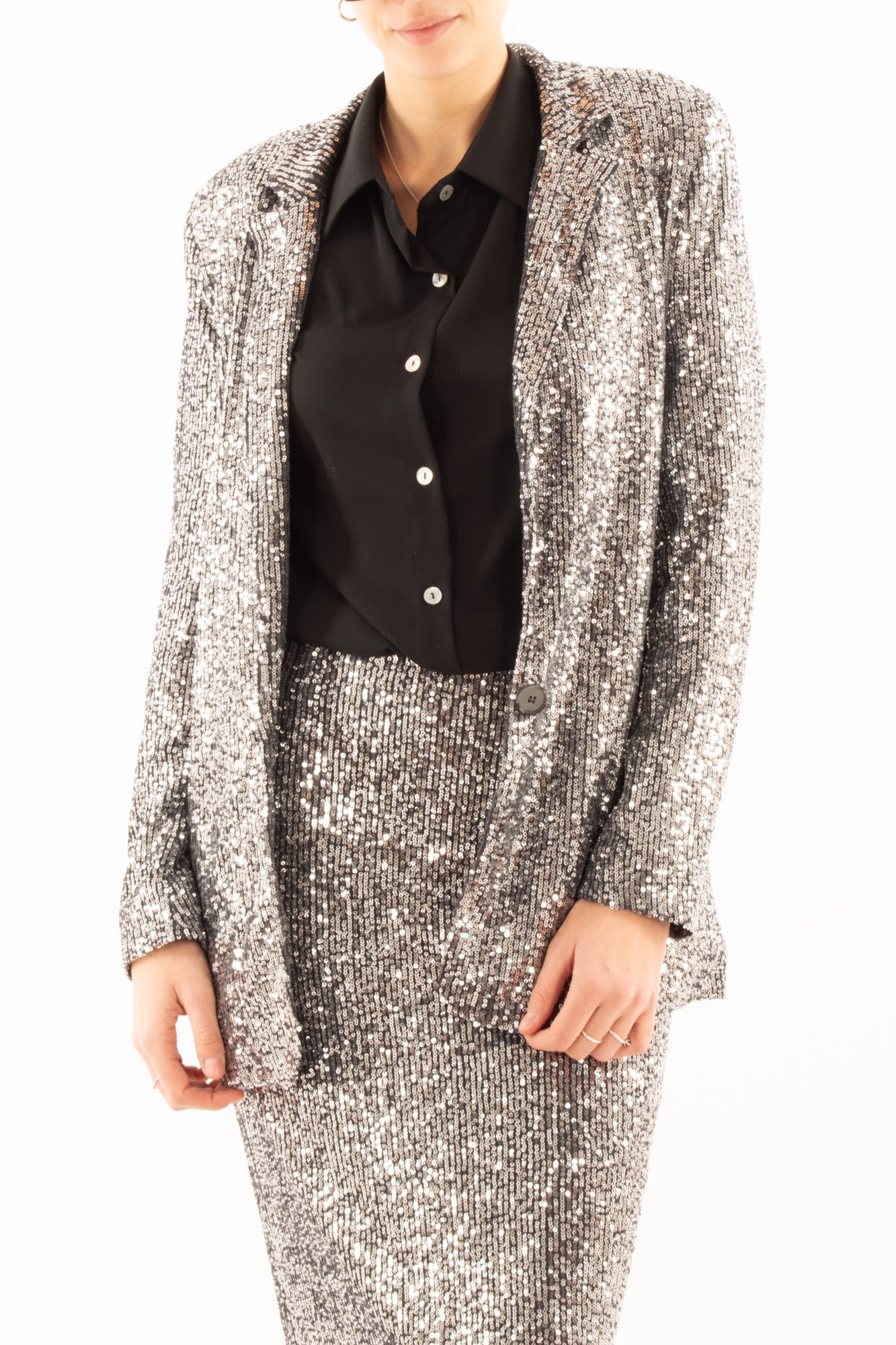 Giacca in paillettes Dixie - Grigio