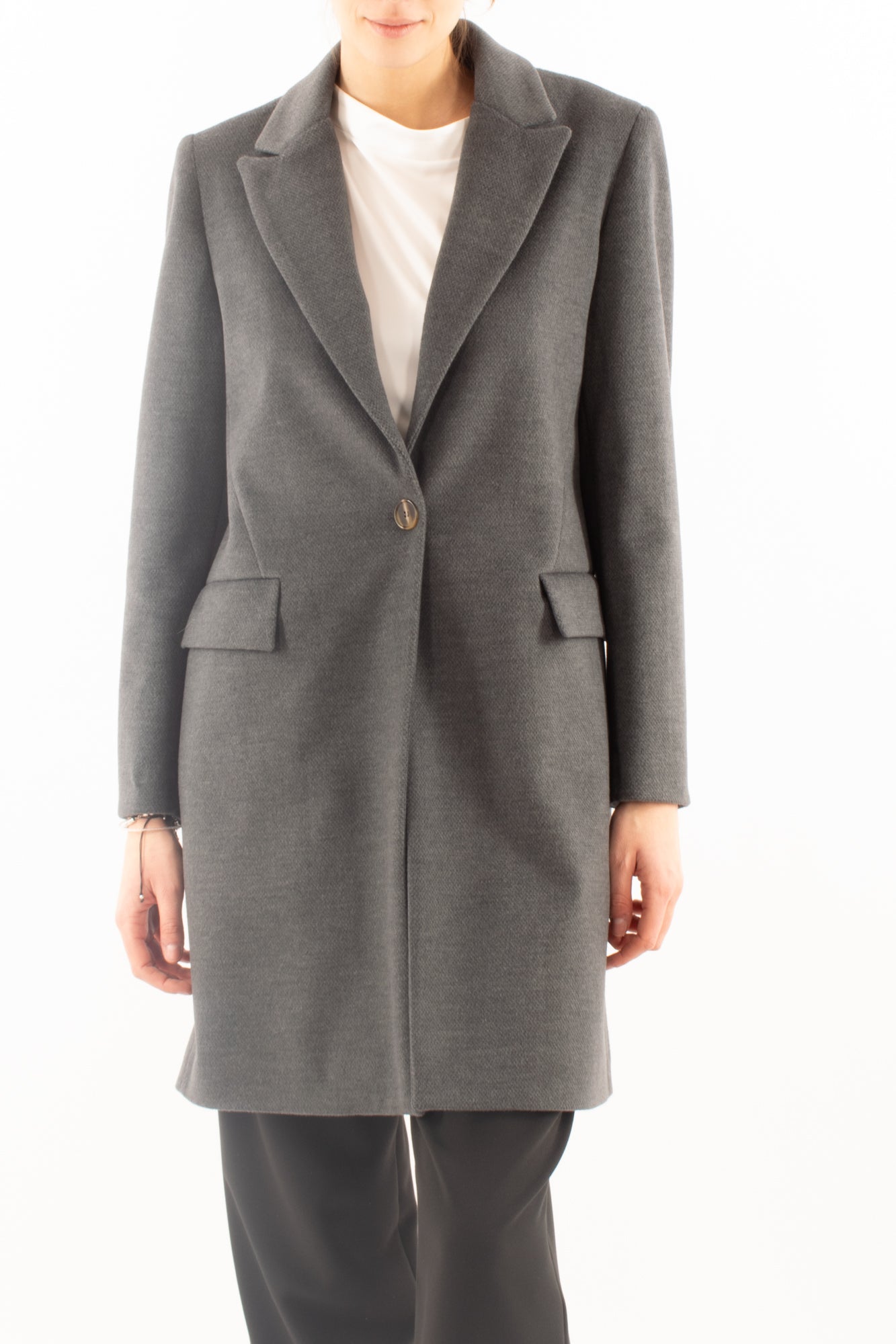 Cappotto monopetto Dixie - Antracite