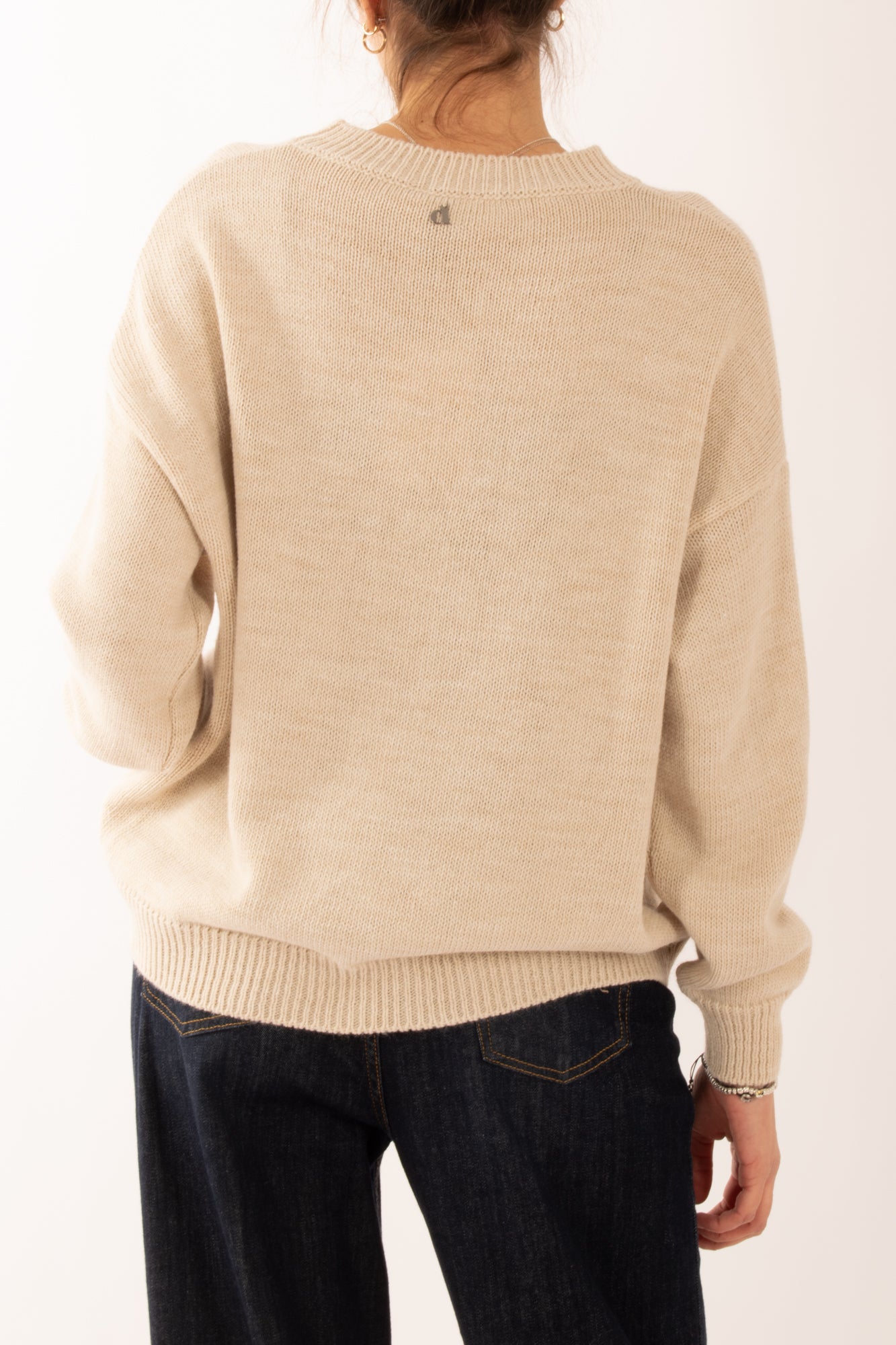 Maglione con scritta new york Dixie - Perla