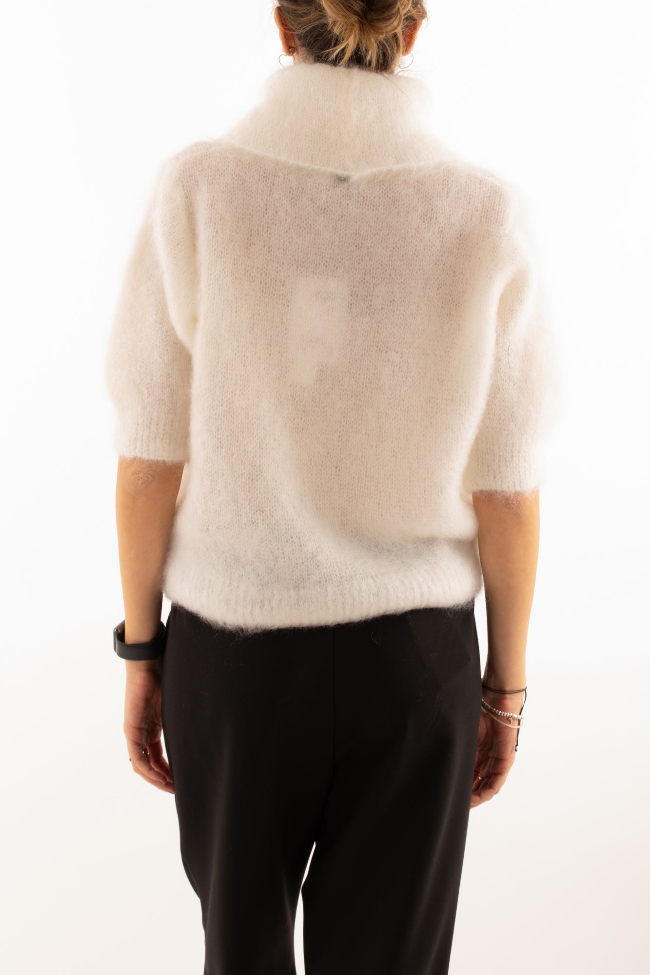 Maglione mm kid mohair Dixie - Bianco