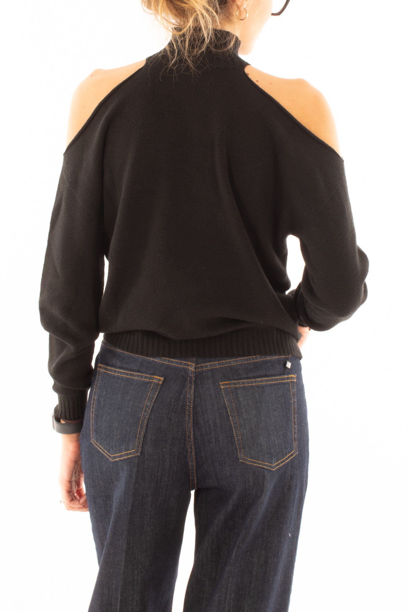 Maglione con buchi Dixie - Nero