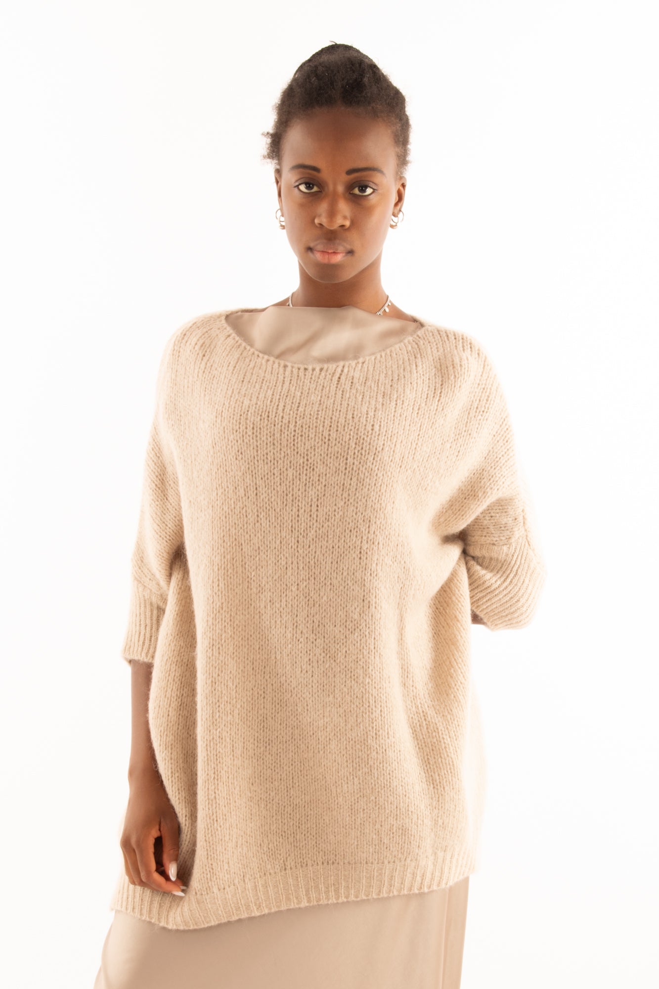 Maglione lungo Imperial - beige