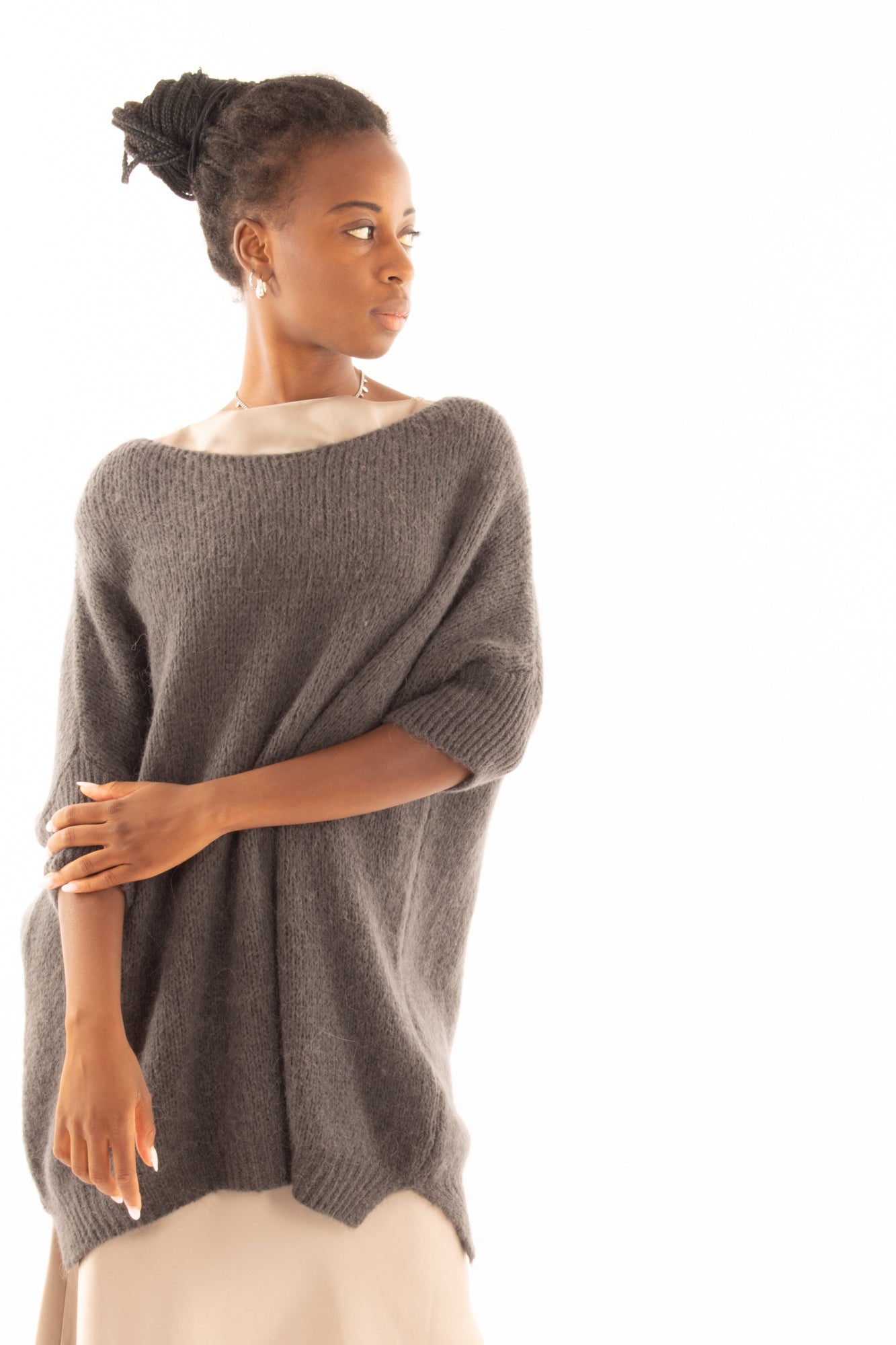 Maglione lungo Imperial -Piombo