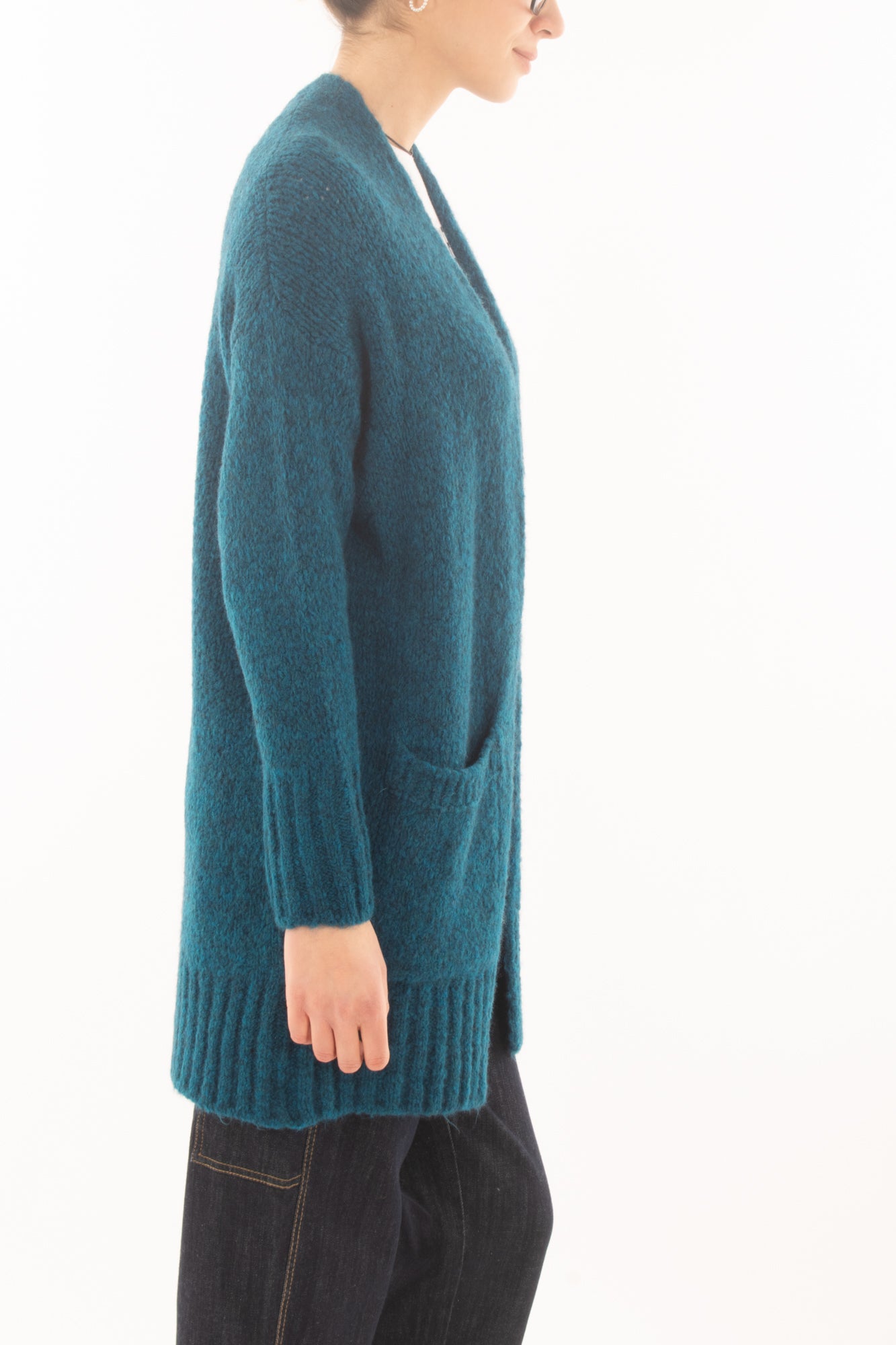 Cardigan da donna lungo aperto Metoo - Ottanio