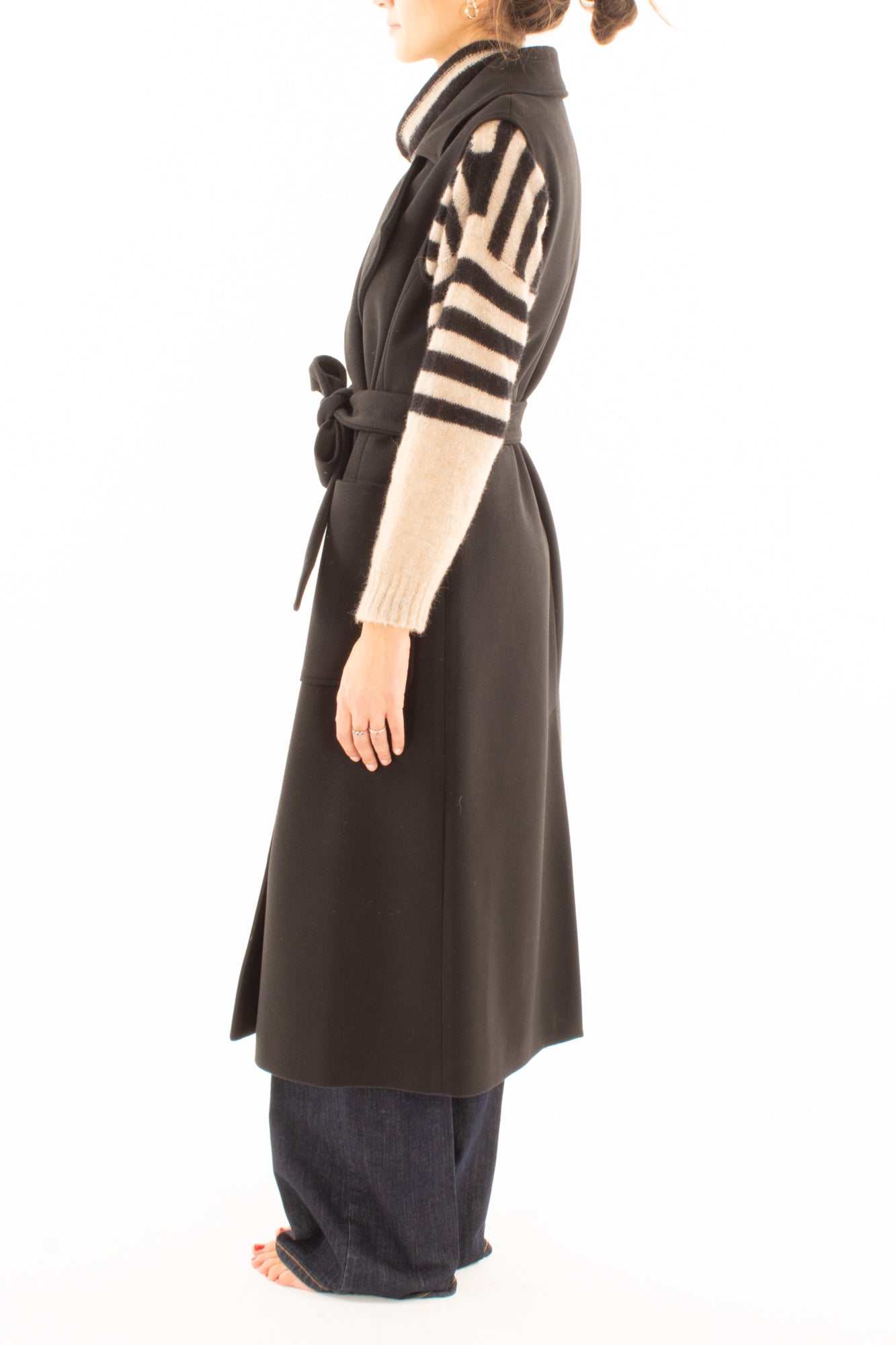 Cappotto senza maniche Miamata - Nero