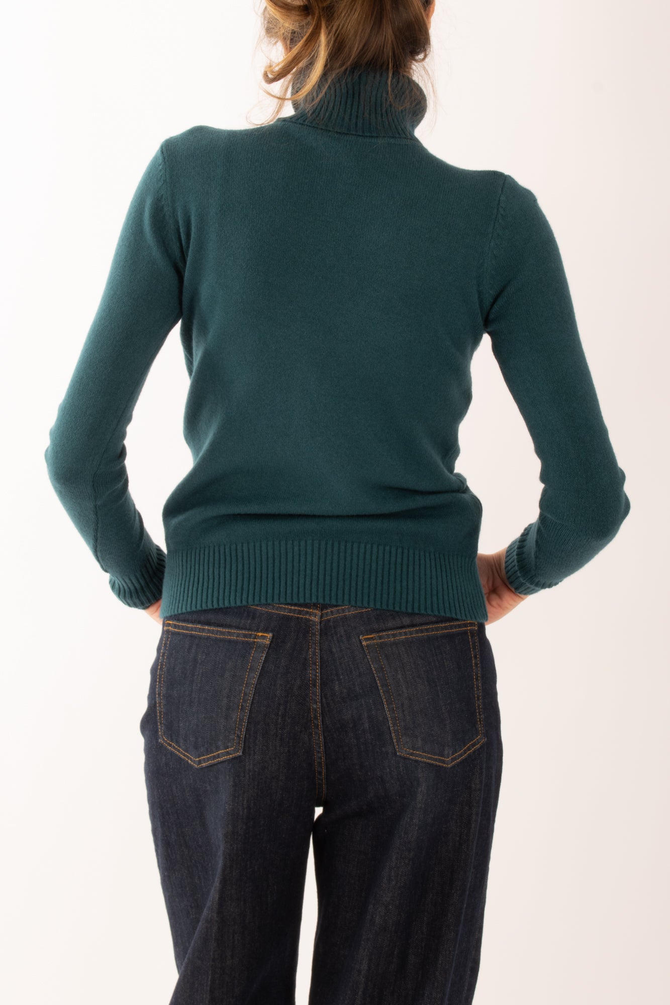 Maglione dolcevita Miamata - Petrolio