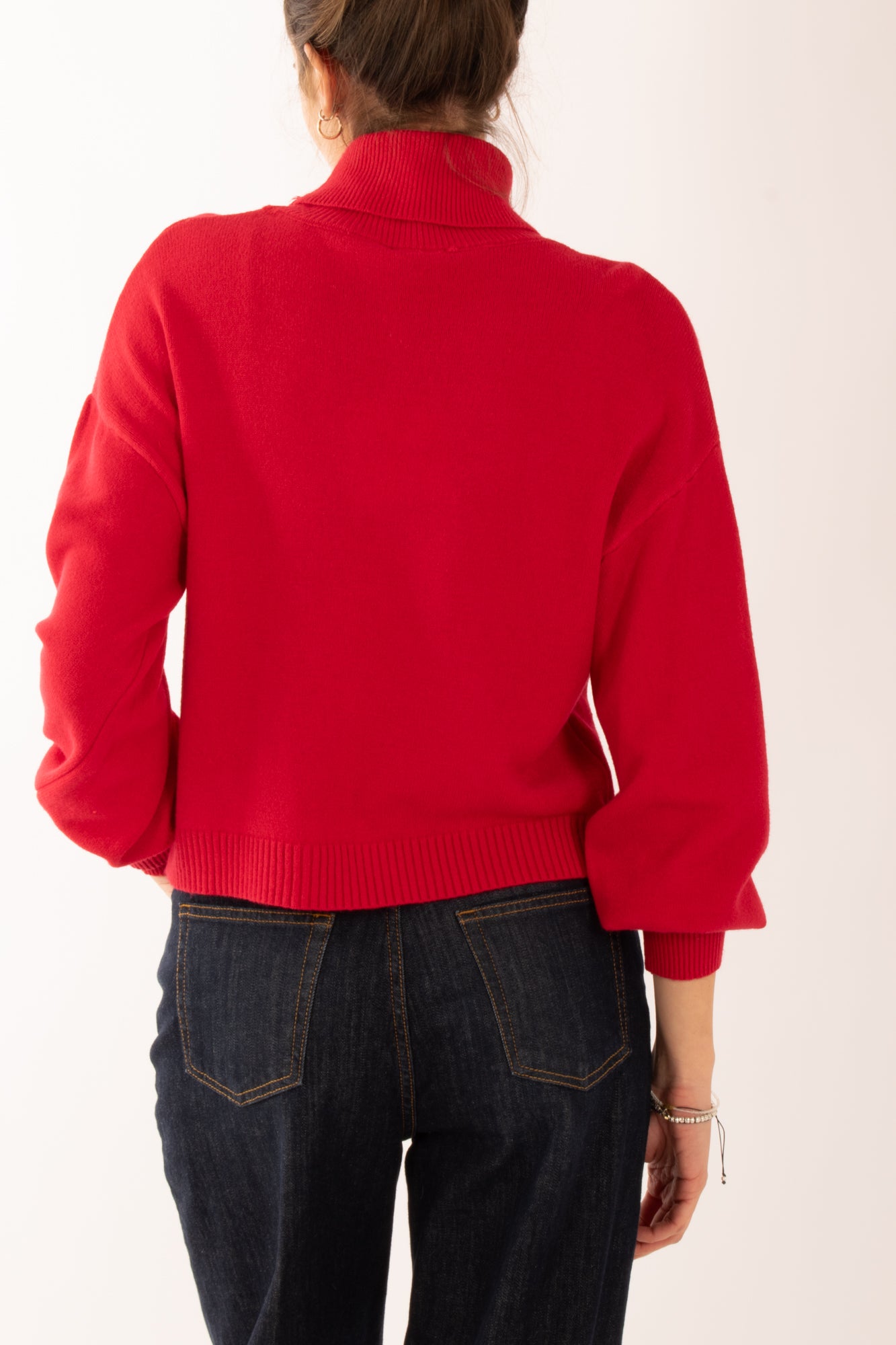 Maglione con manica a palloncino Miamata - Rosso