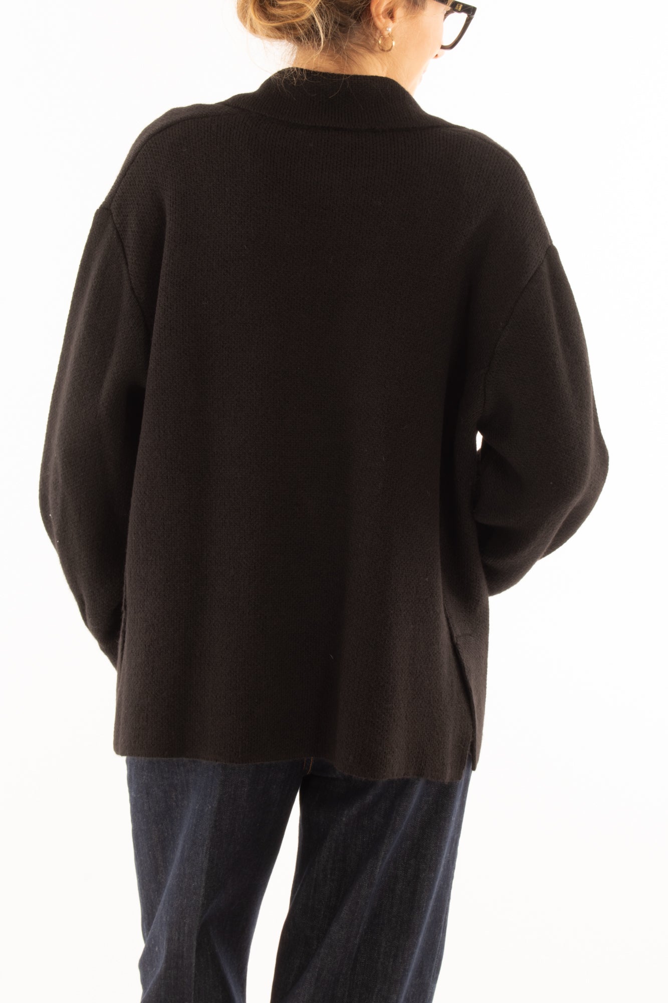 Maglione a giacca Motel - Nero