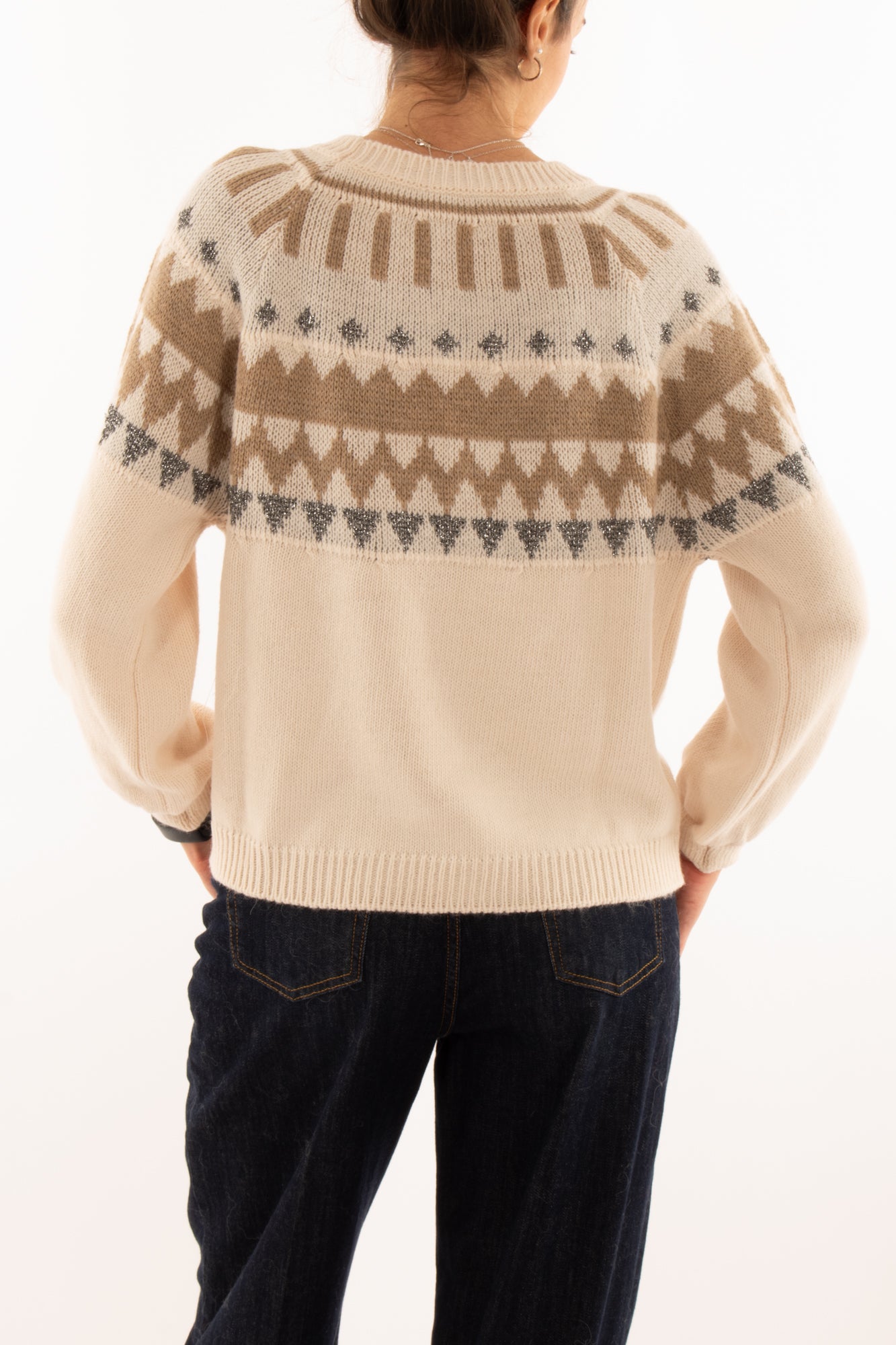 Maglione con perle misto lana Motel - Pasta