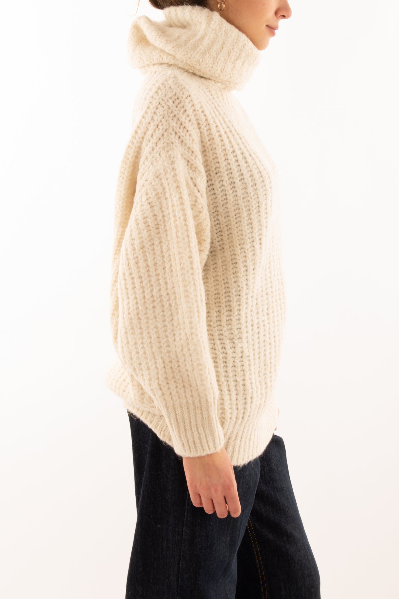 Maglione con collone dolcevita