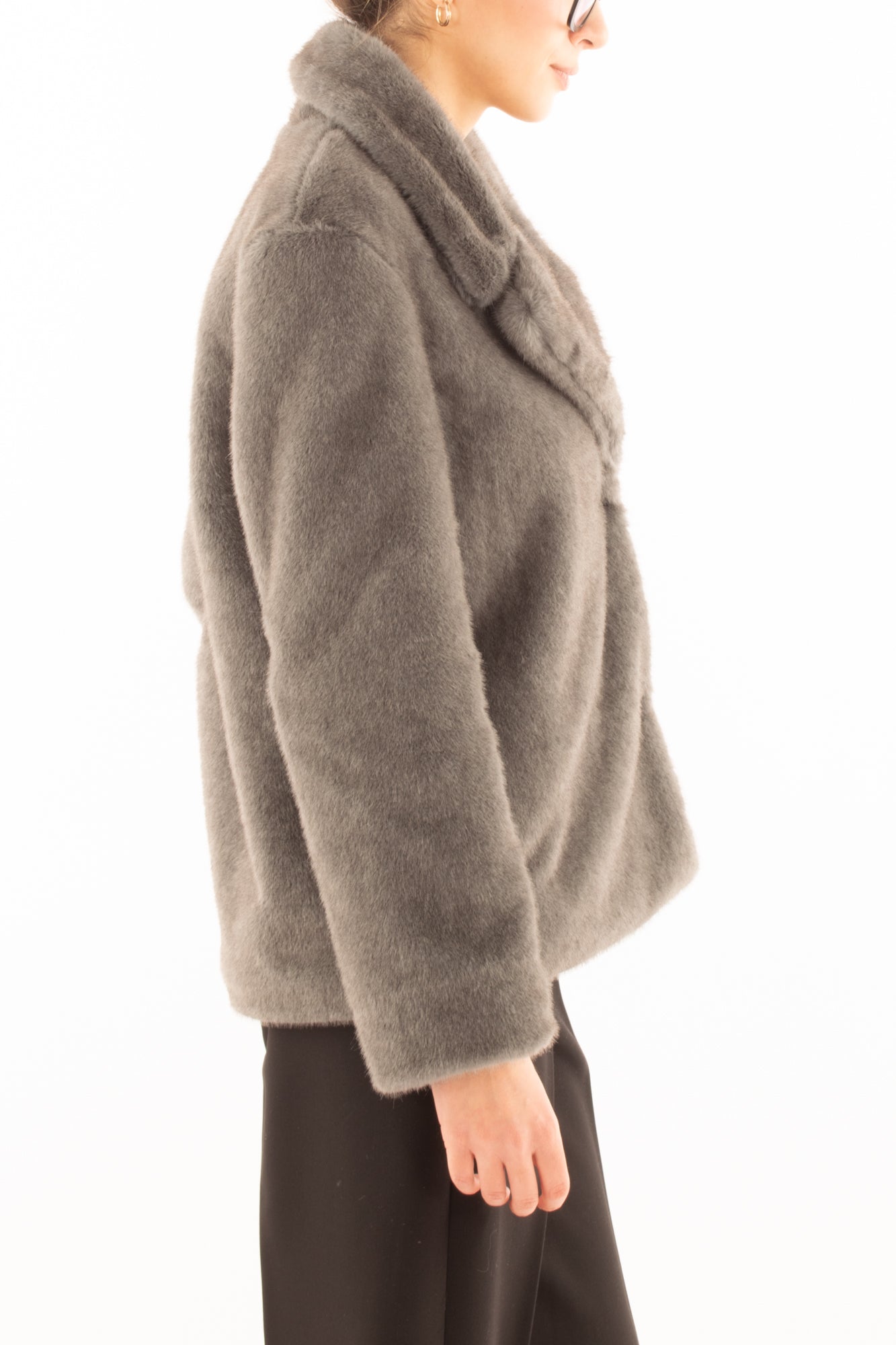 Pelliccia ecologica Motel - Grigio