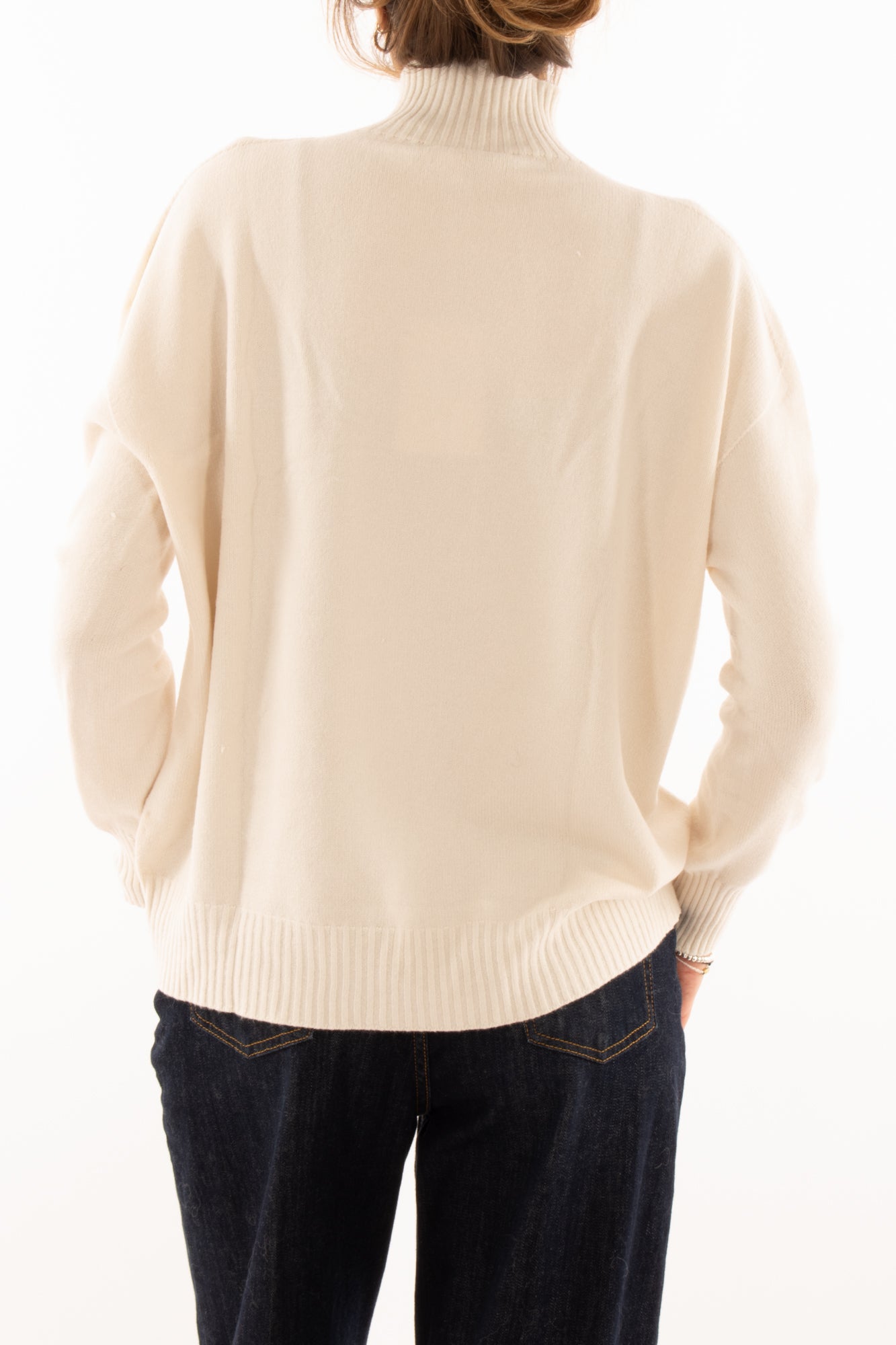 Maglione a lupetto Motel - Crema