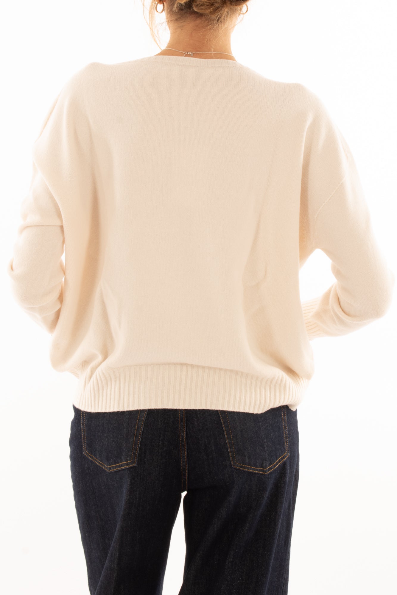 Maglione a scatoletta Motel - Crema