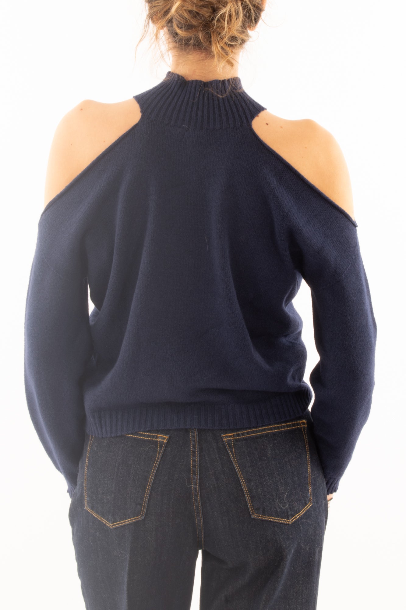 Maglia con fori sulle spalle Motel - Blu