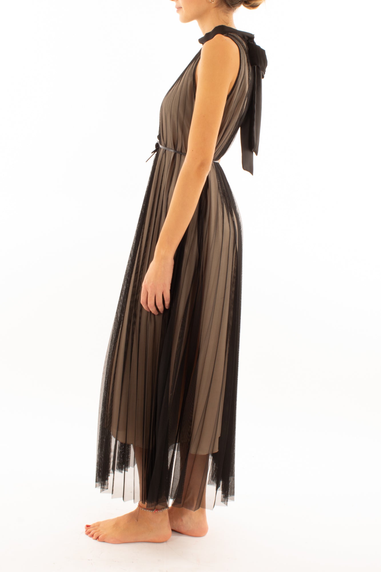 Abito lungo in tulle Motel - Nero