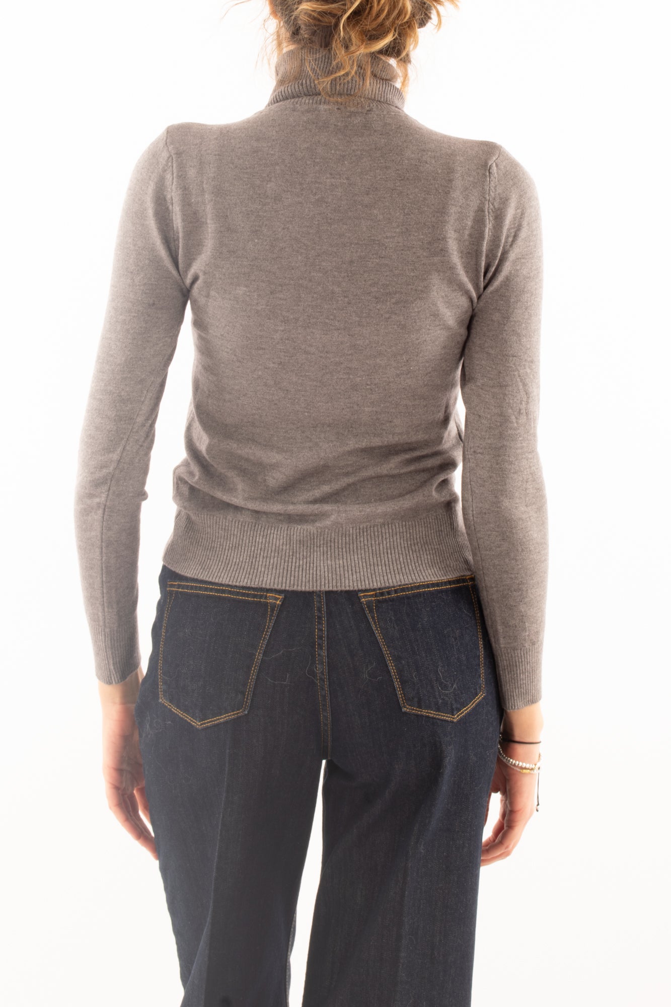 Maglione dolcevita Susy mix - Grigio