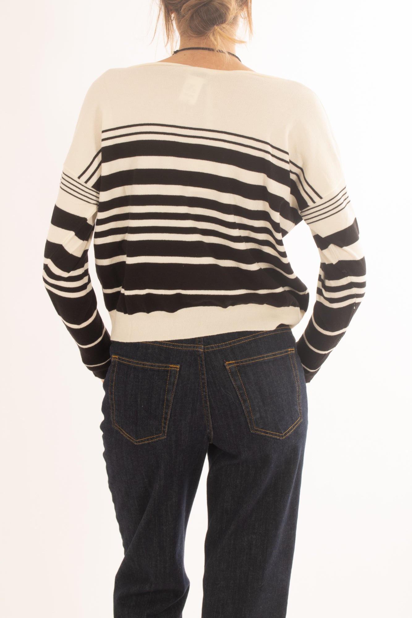 Maglia rigata da donna Susy mix -Naturale