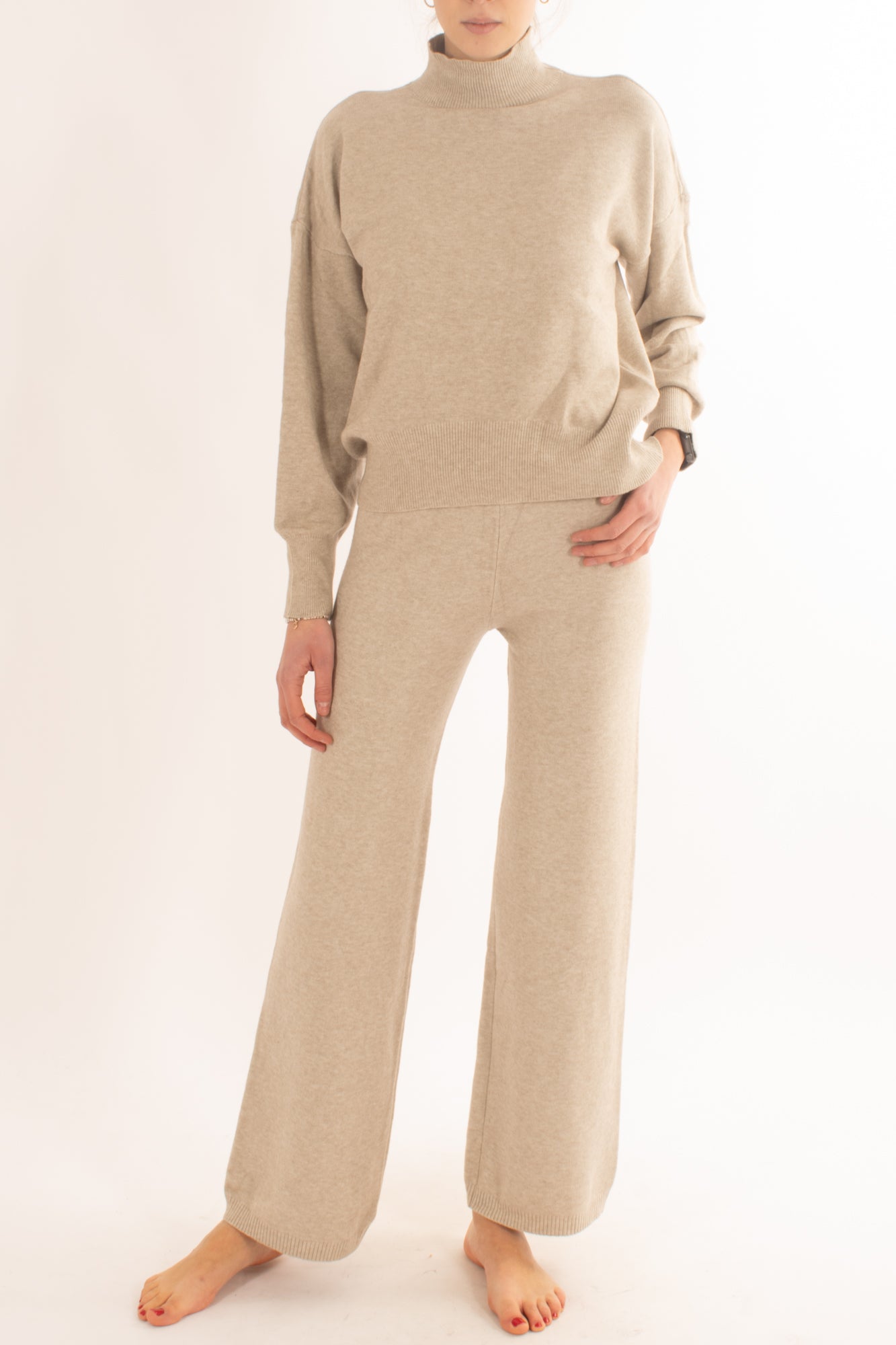 Completo in maglia Susy mix - Beige