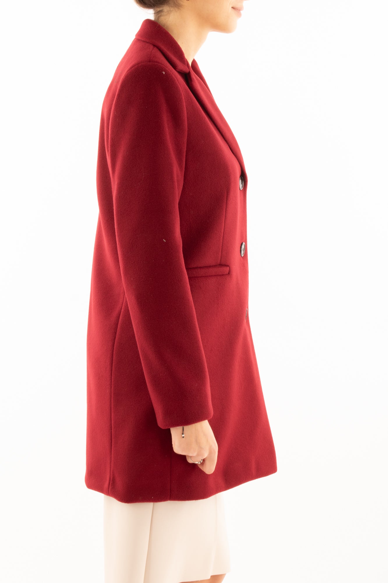 Cappotto 3/4 Susy mix - Vino