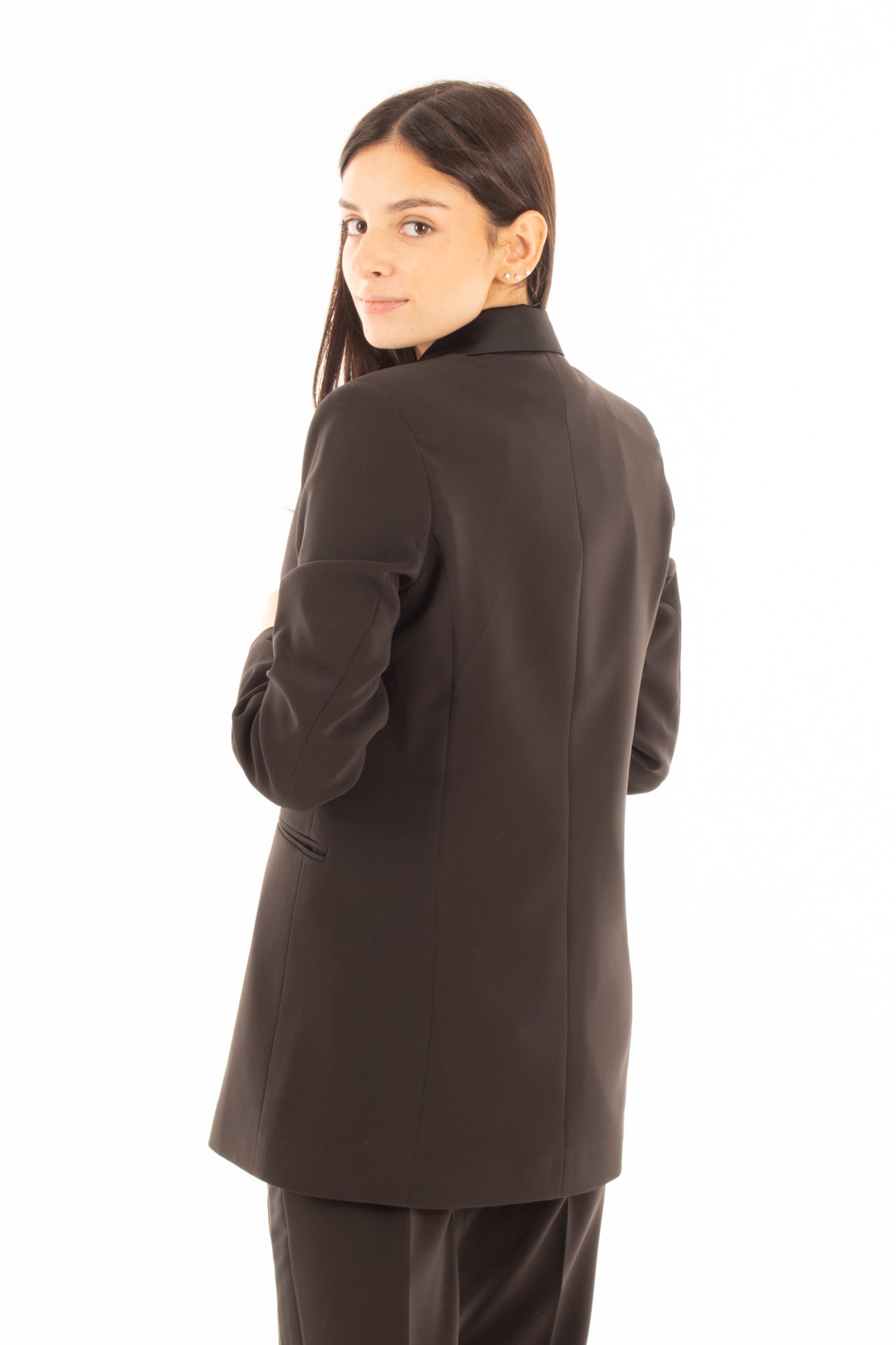 Giacca doppio petto Susy mix elite - Nero