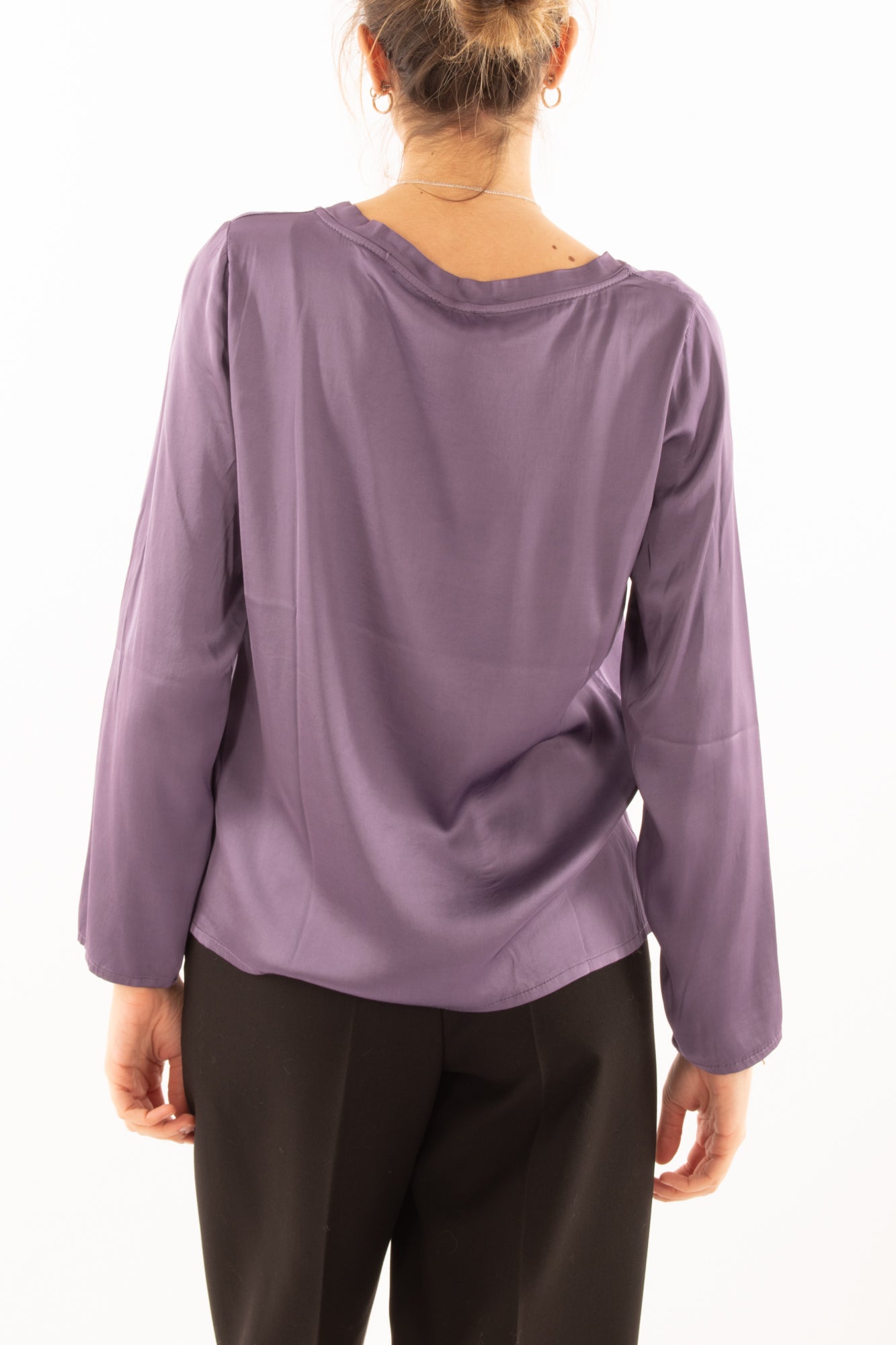 Blusa manica lunga Susy mix - Viola