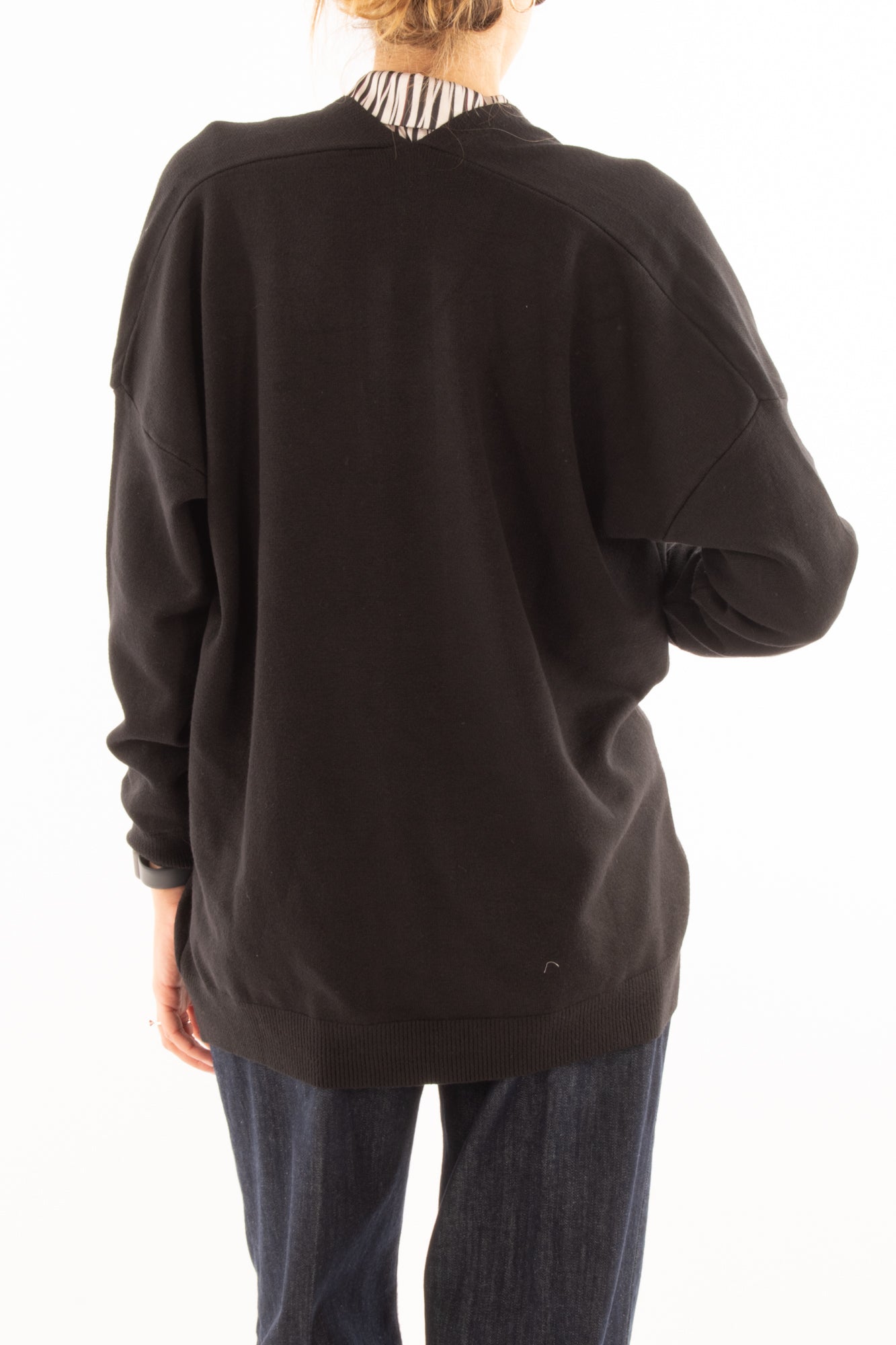 Cardigan aperto Susy mix - Nero