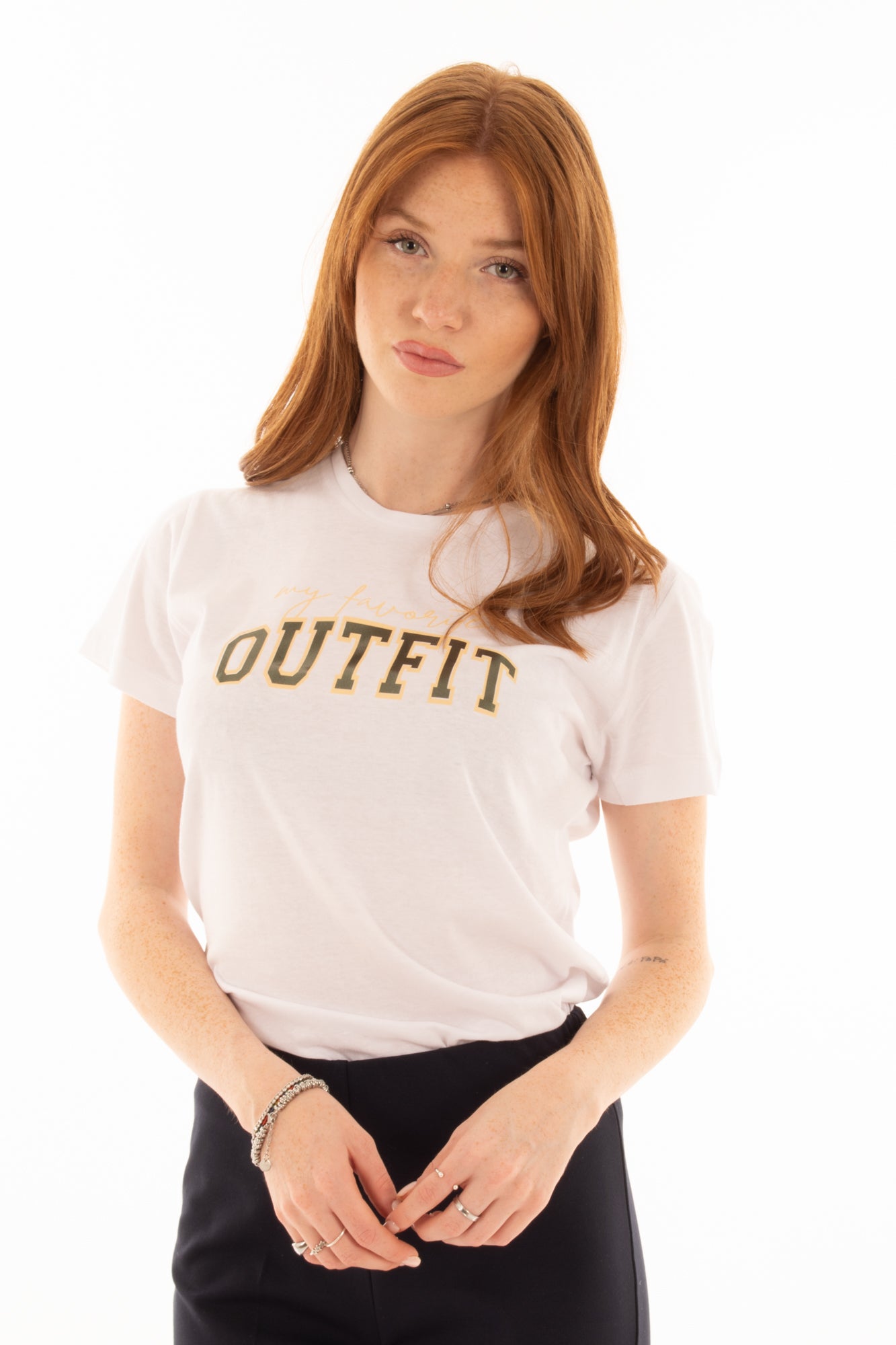 T-shirt outfit Susy mix - Bianco