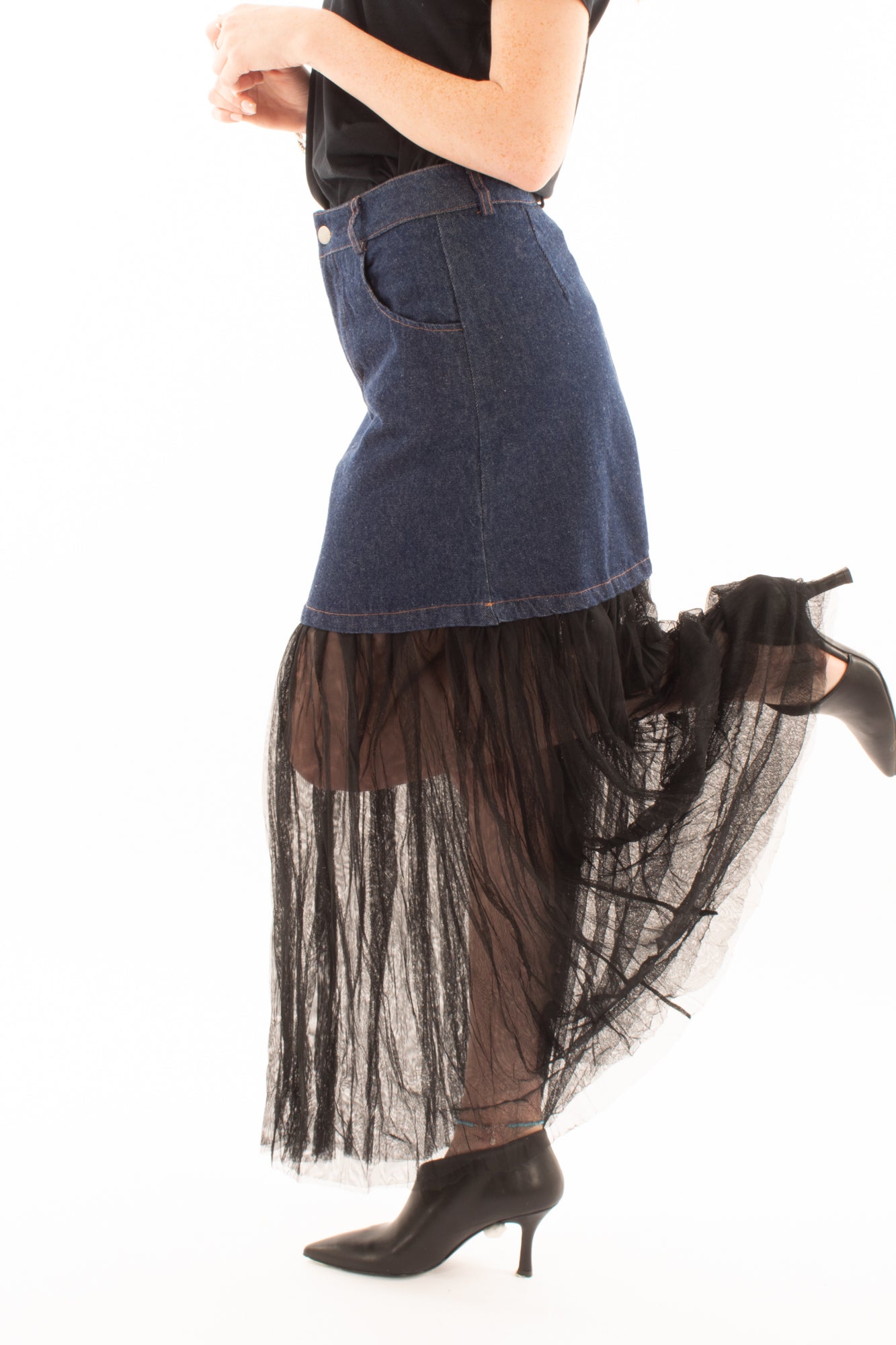 Gonna con tulle Susy mix - Blue