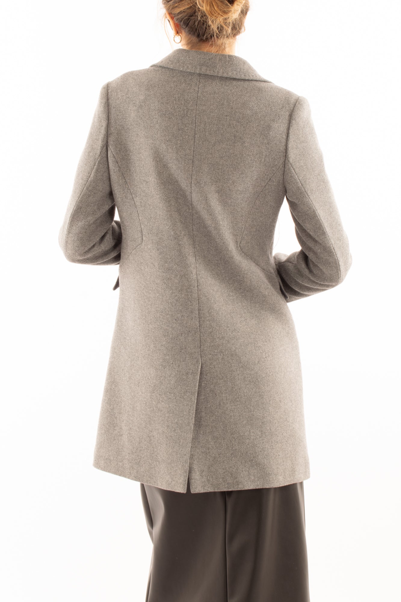Cappotto monopetto Susy mix - Grigio