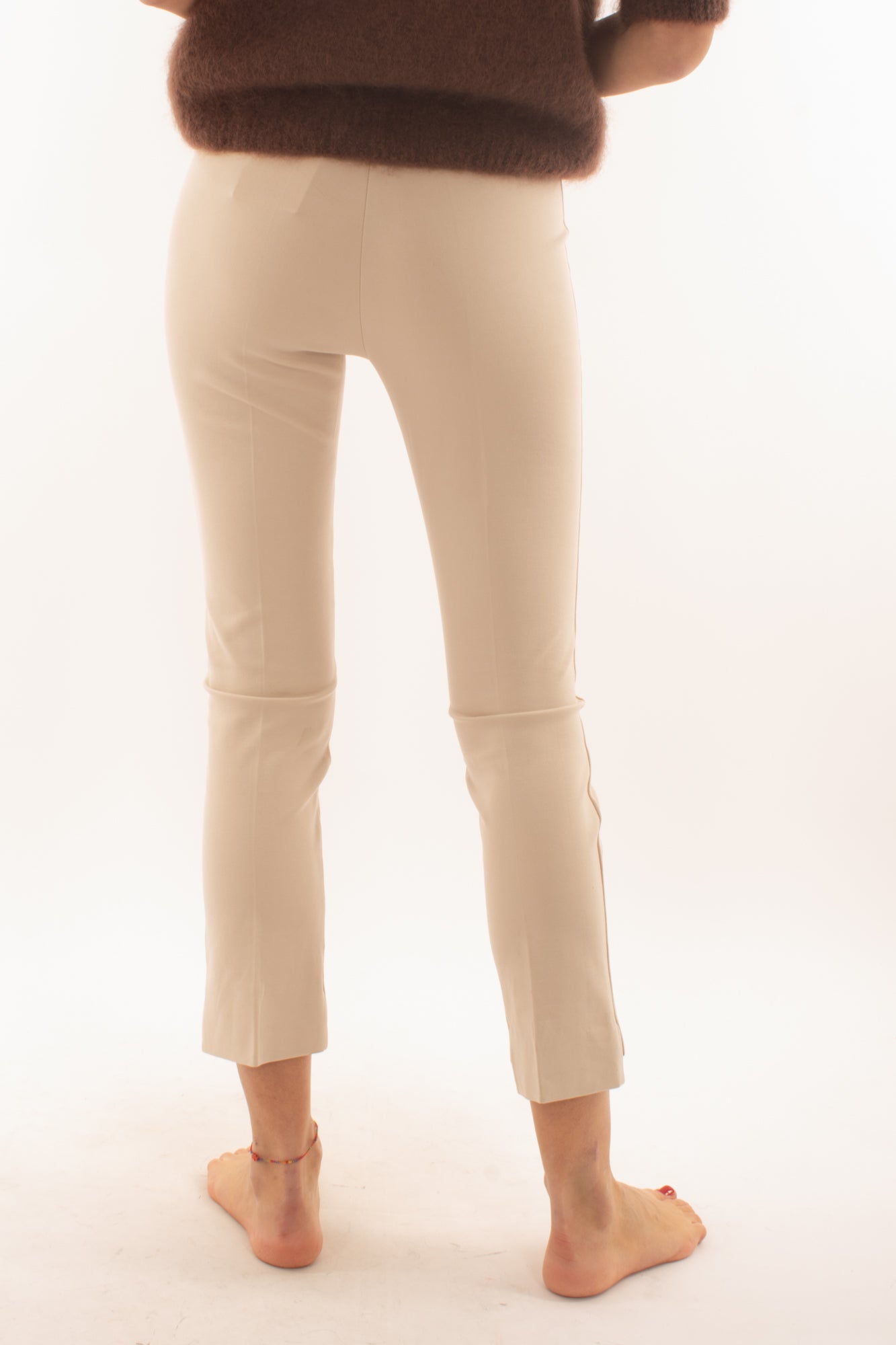 Pantalone elasticizzato Susy mix - Crema