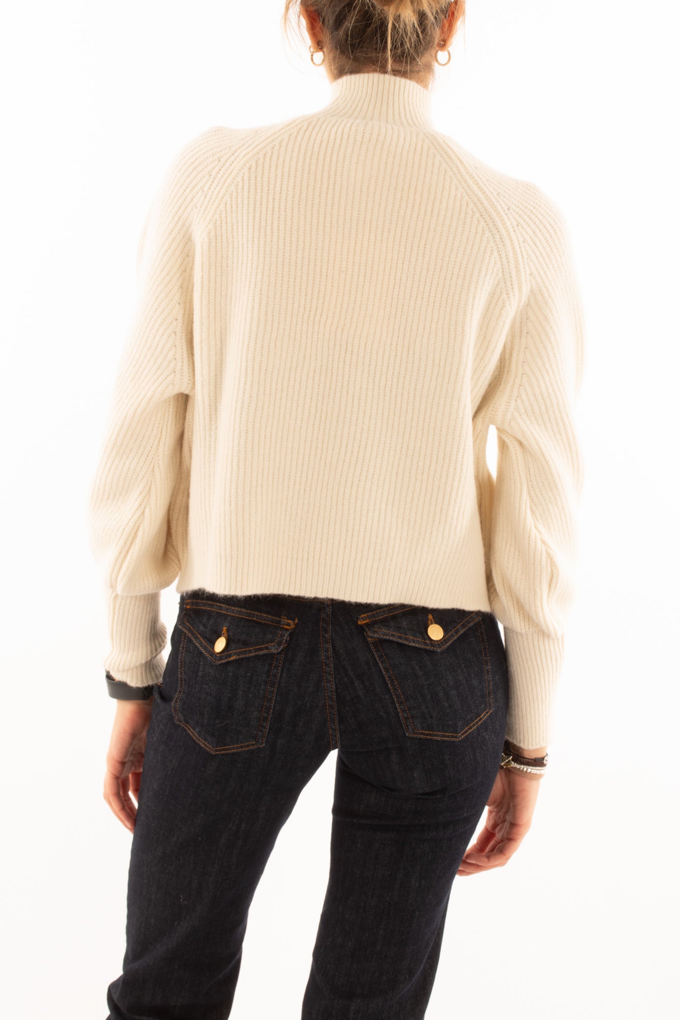 Maglione a lupetto Susy mix - Crema