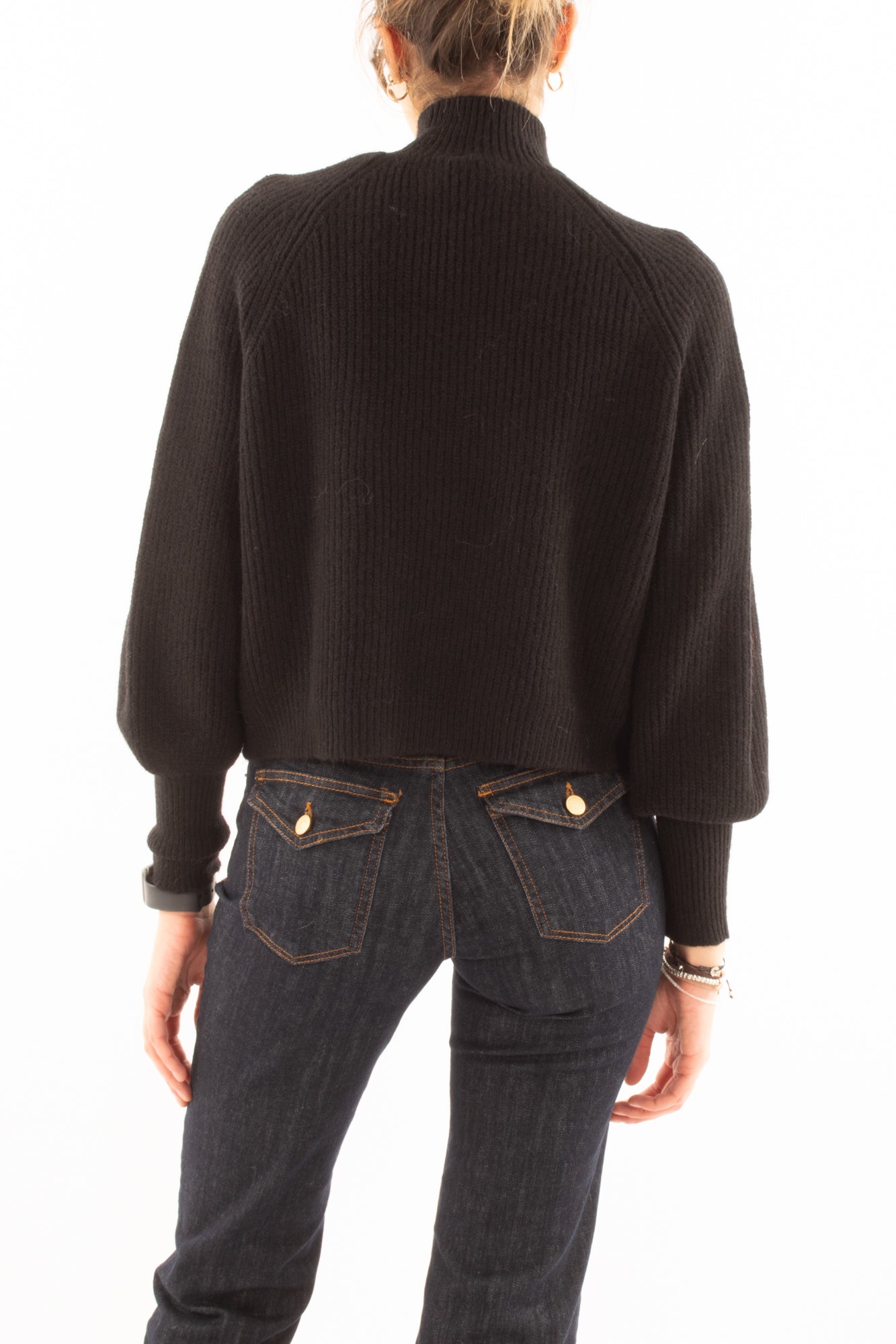 Maglione a lupetto Susy mix - Nero