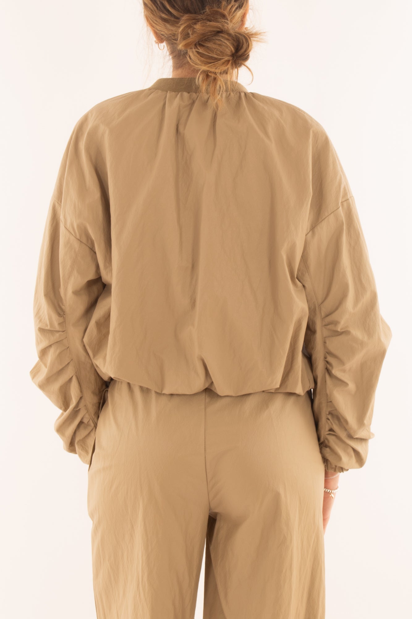 Bomber corto da Donna Angela davis - Beige