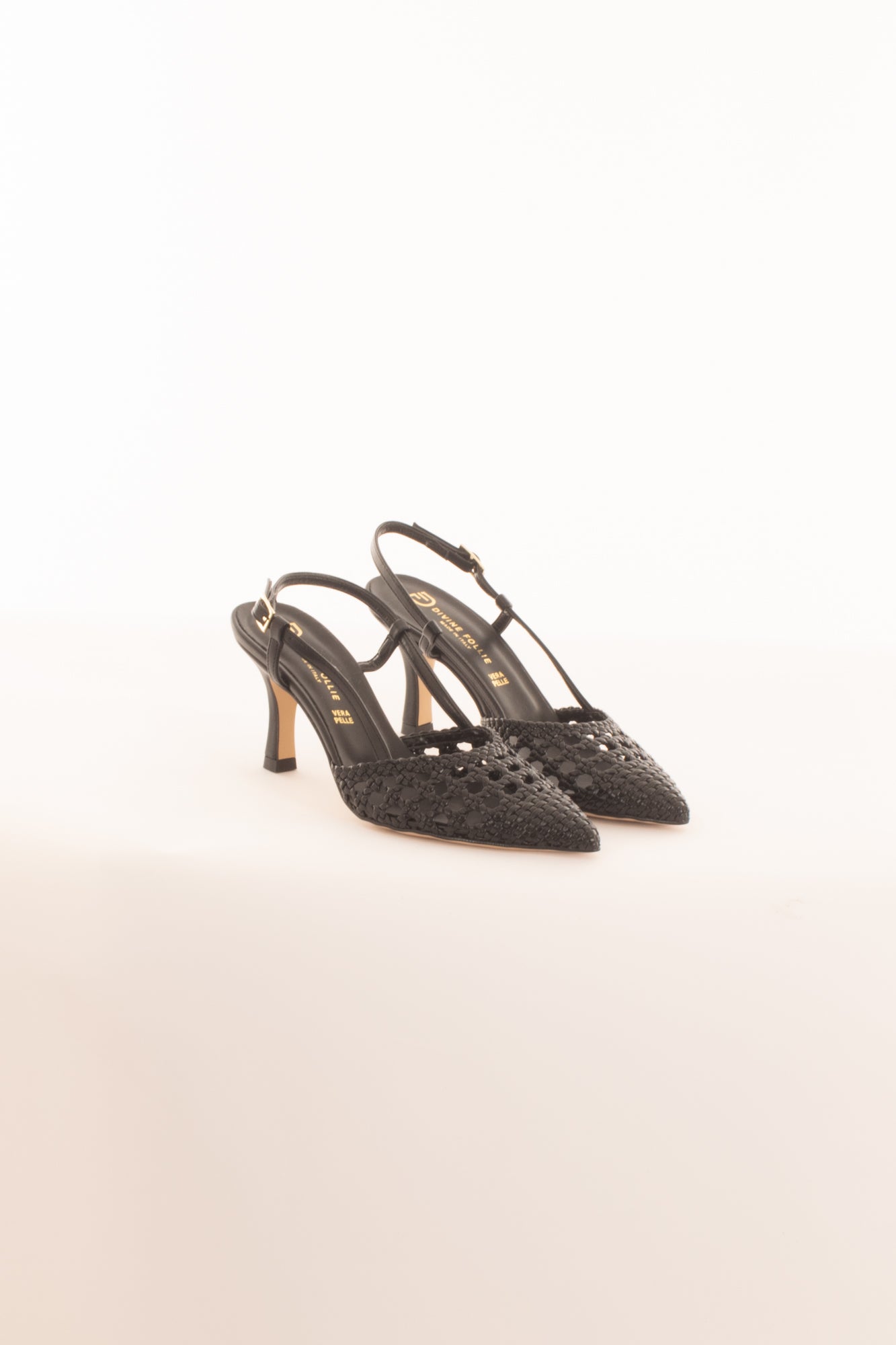 Scarpa sling back da Donna Divine follie - Nero