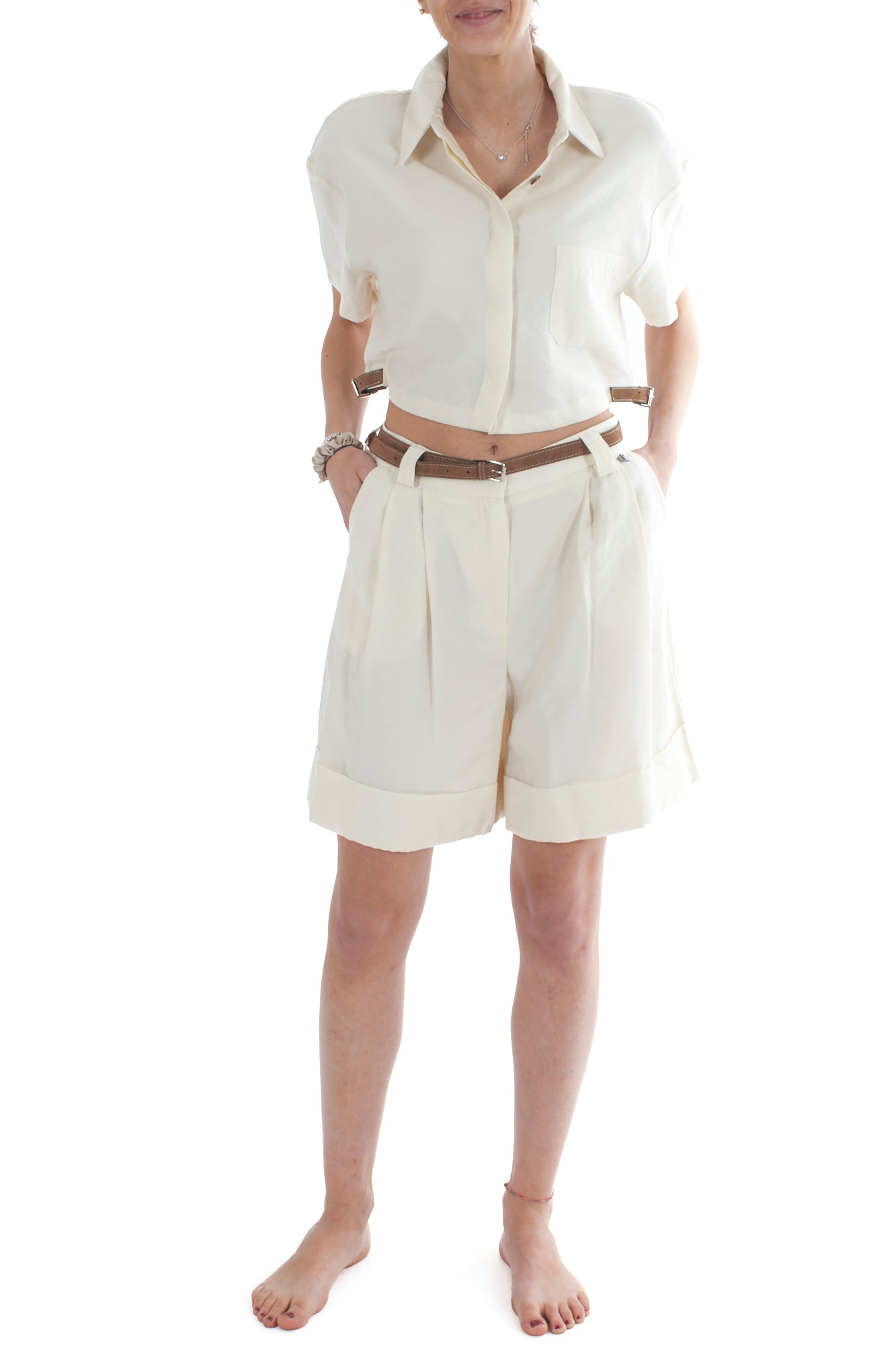 Completo blusa + short da Donna Dixie - Burro