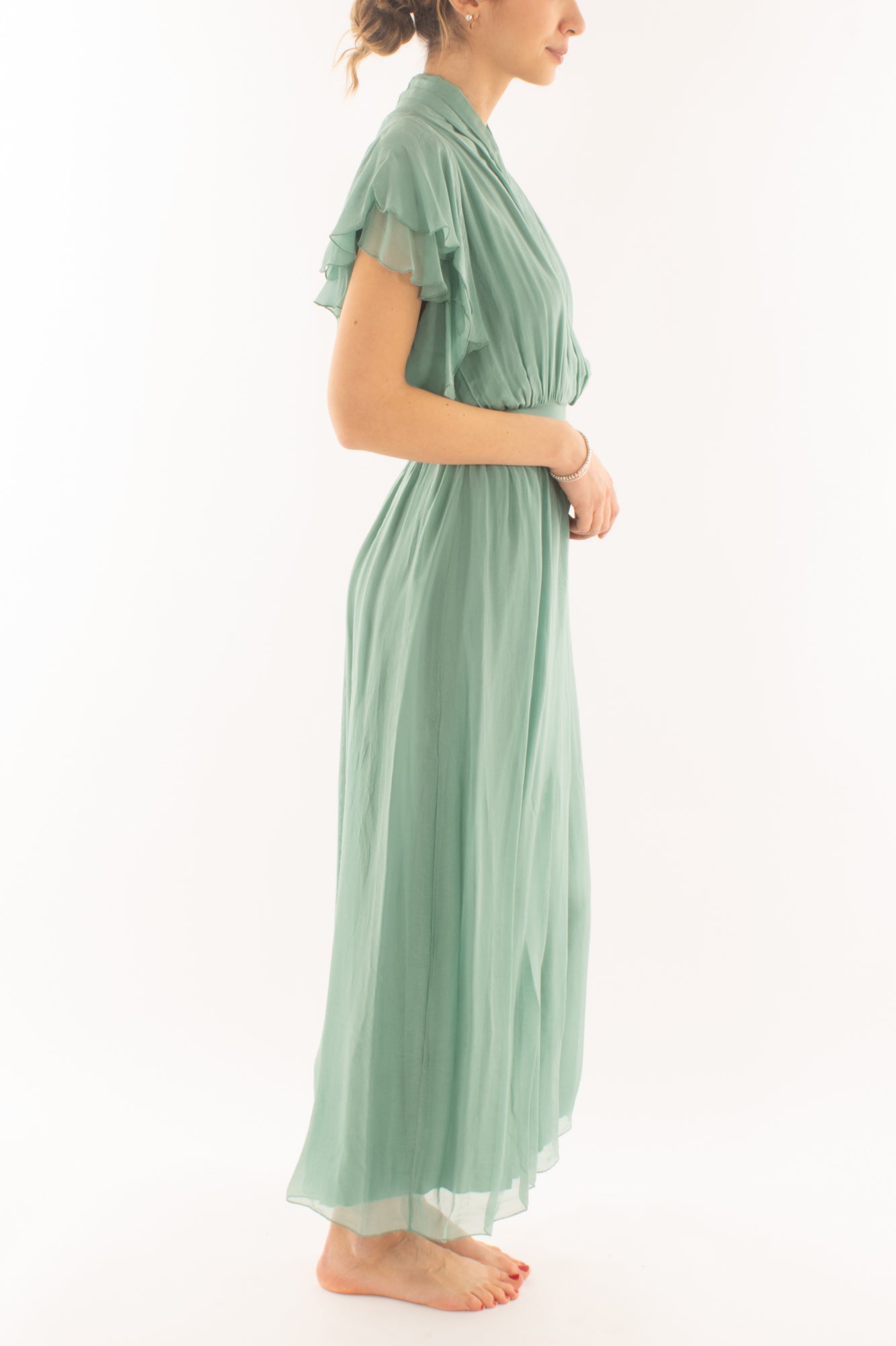 Abito con scollo a v da Donna Dixie - Mirtillo