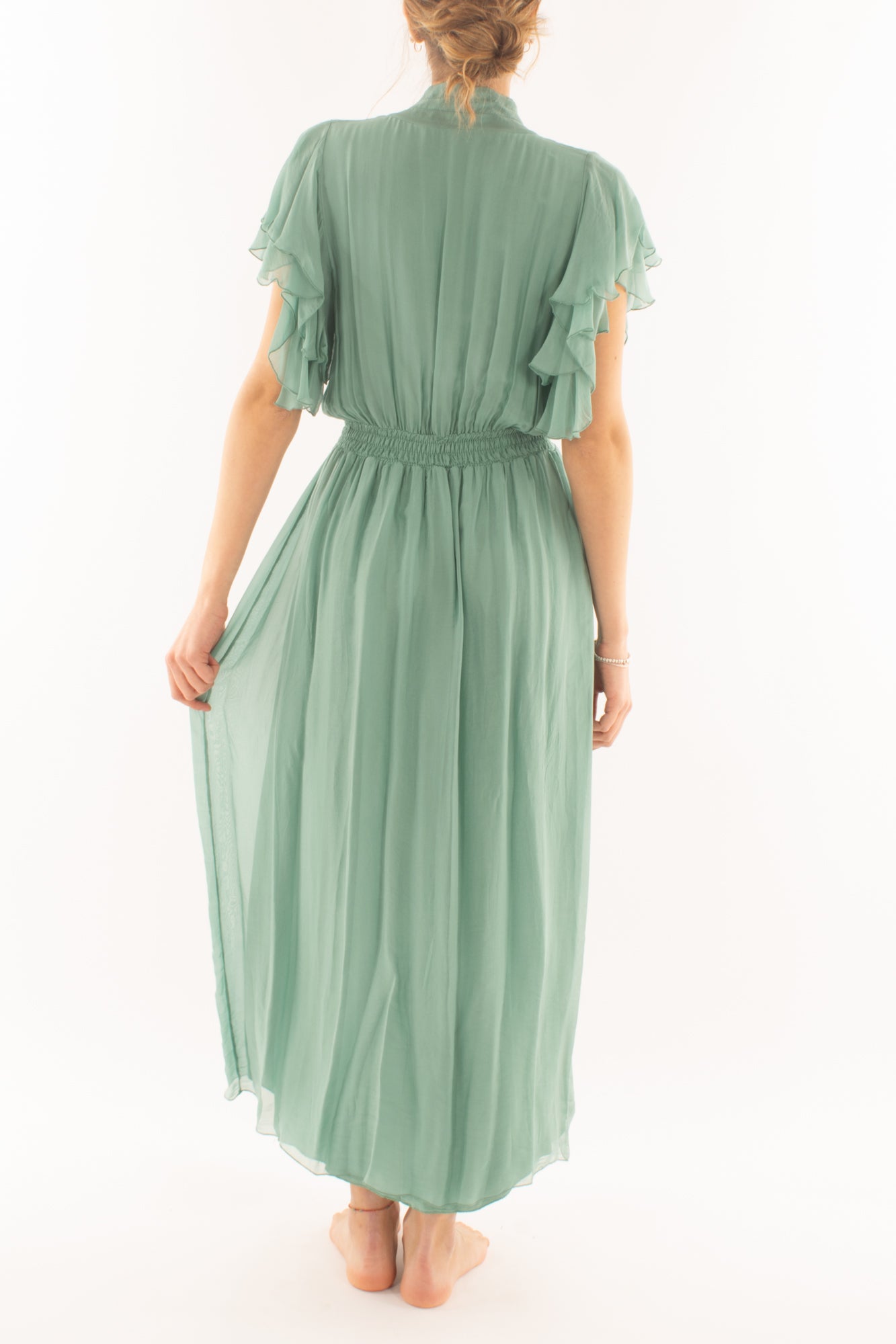 Abito con scollo a v da Donna Dixie - Mirtillo