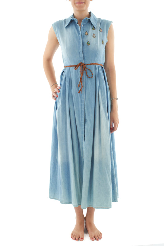 Abito lungo di jenas da Donna Dixie - Denim