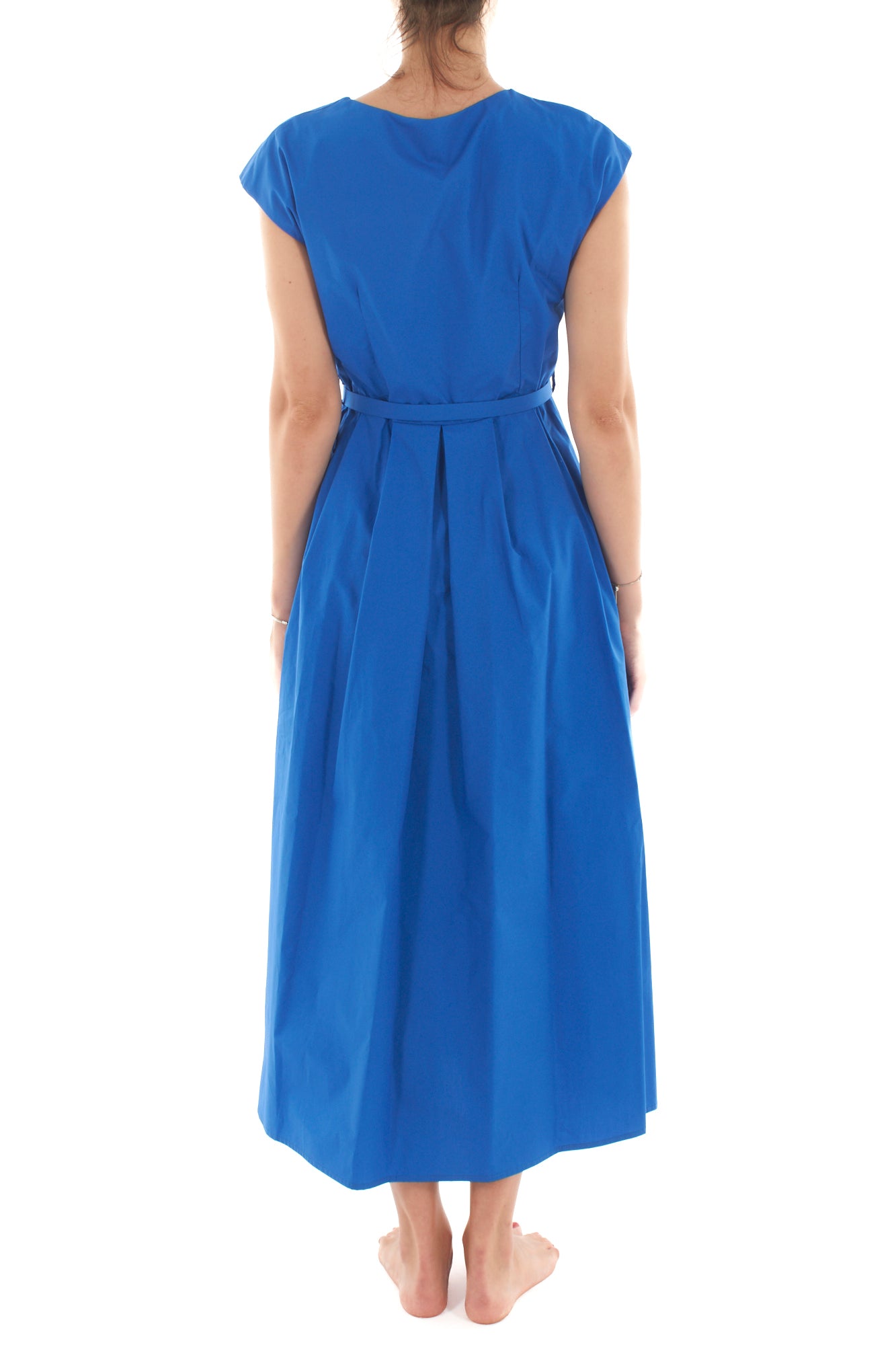 Abito lungo a v da Donna Dixie - Blu royal