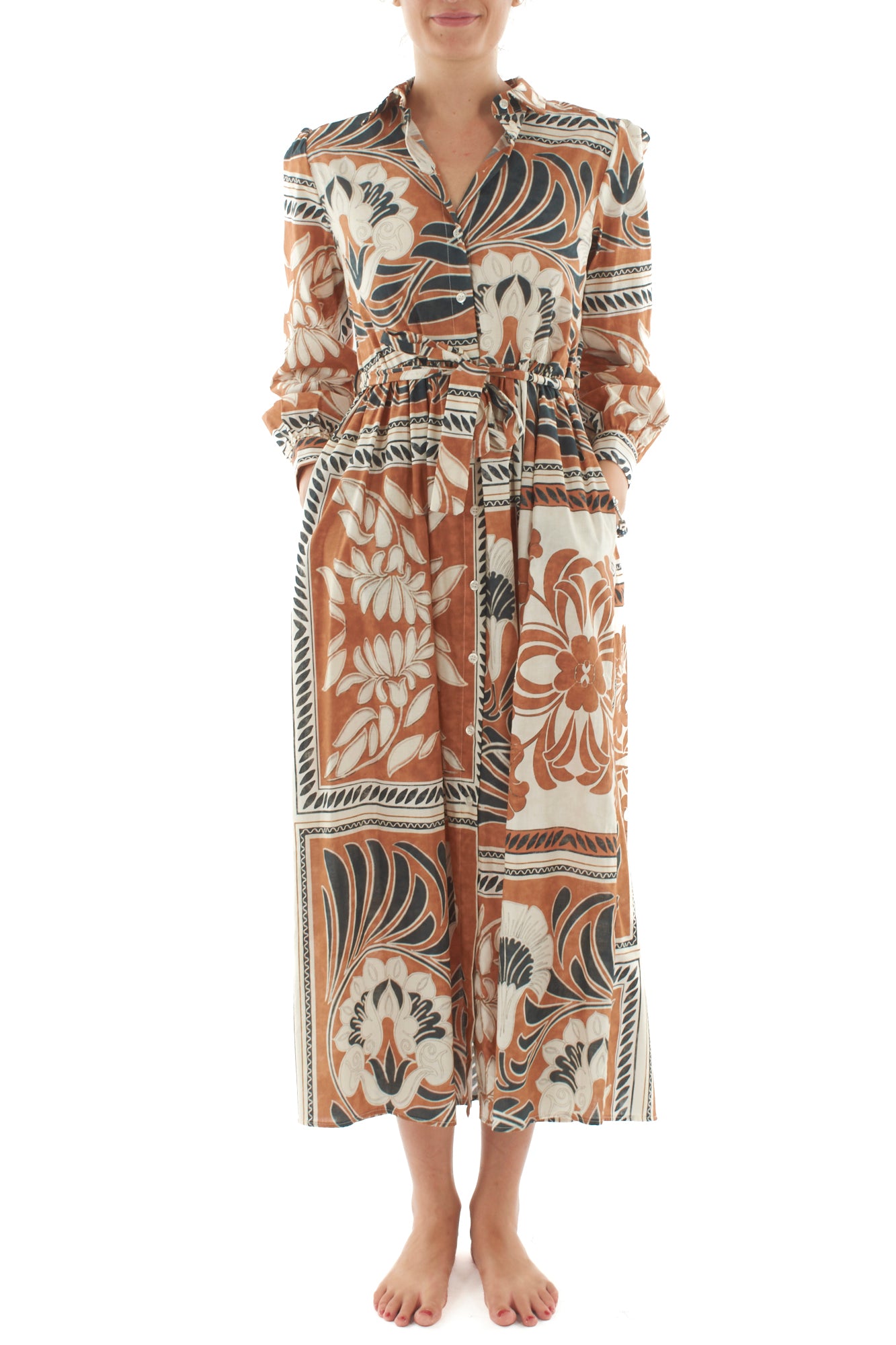 Abito chemisier da Donna Dixie - Multicolor