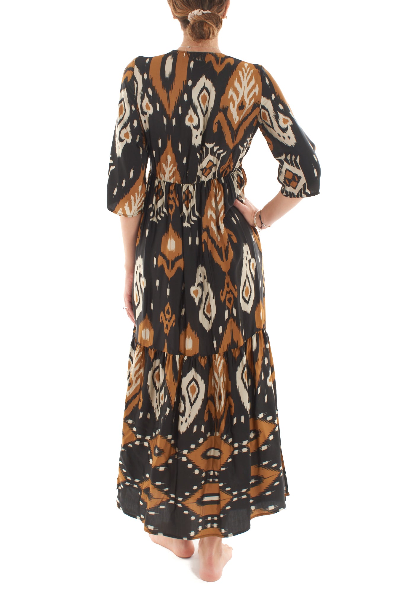 Abito lungo fantasia da Donna Dixie - Multicolor