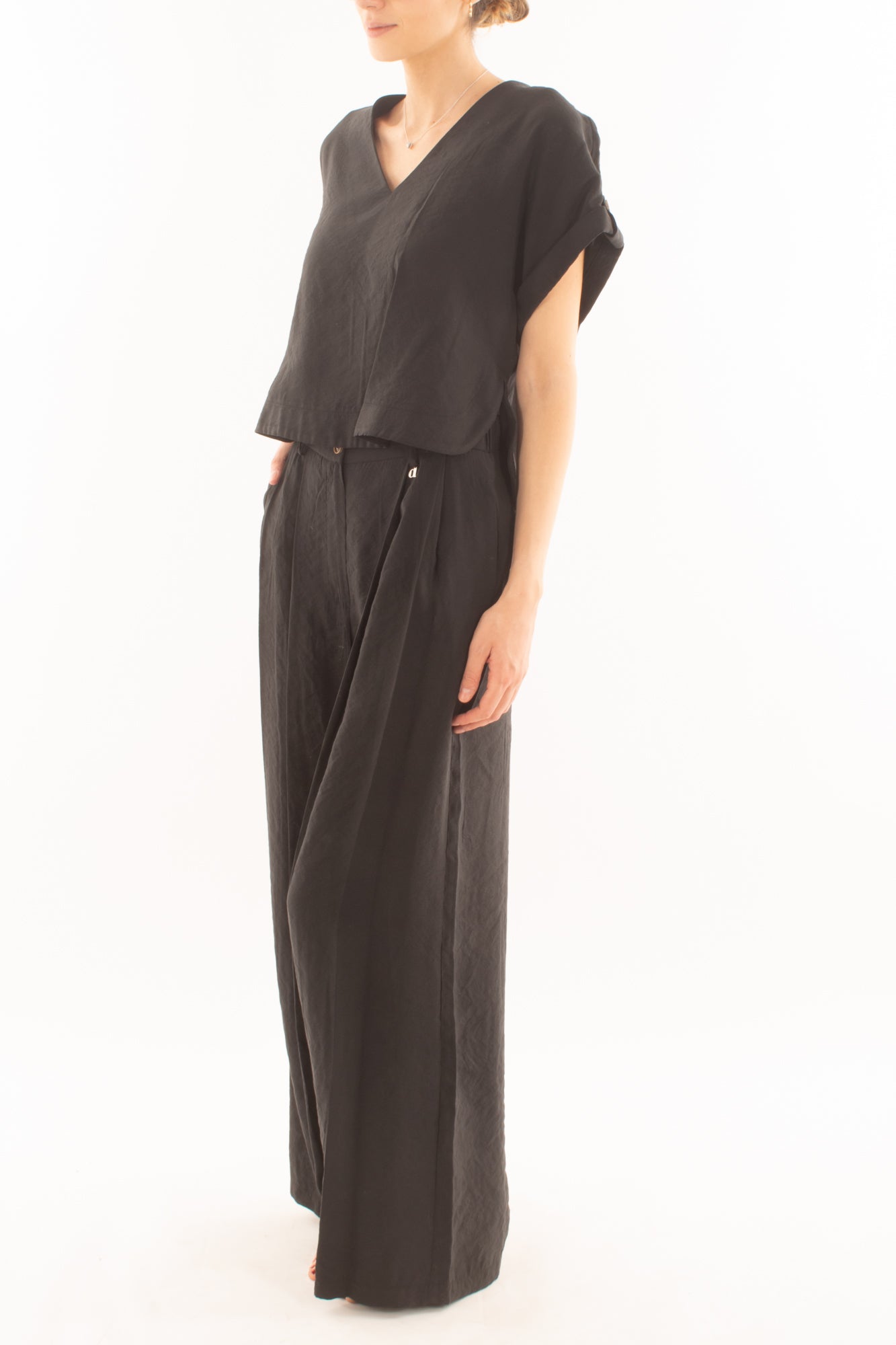 Completo maglia e pantalone palazzo da Donna Dixie