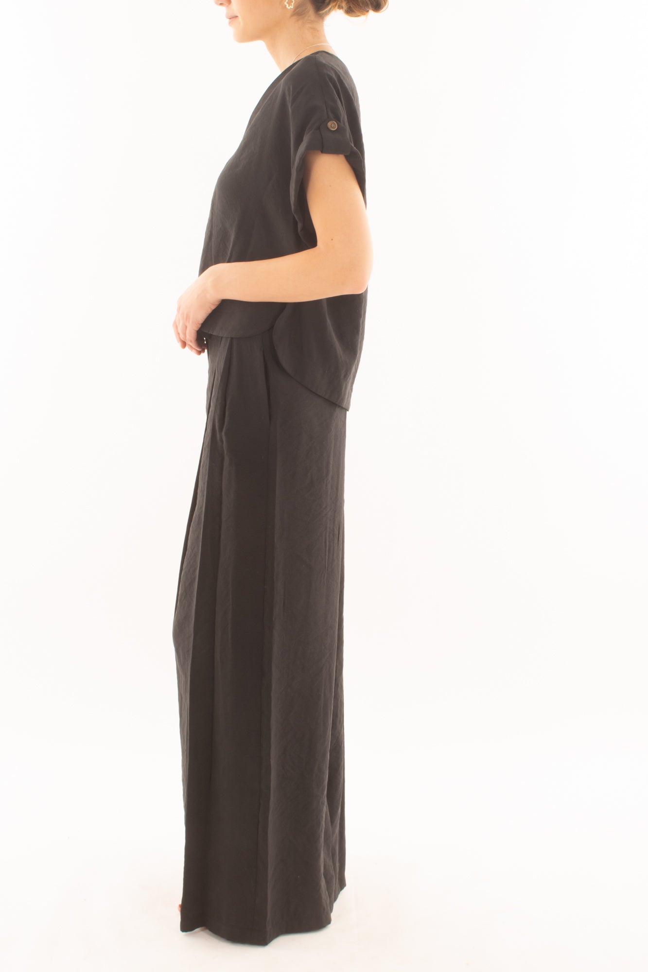 Completo maglia e pantalone palazzo da Donna Dixie