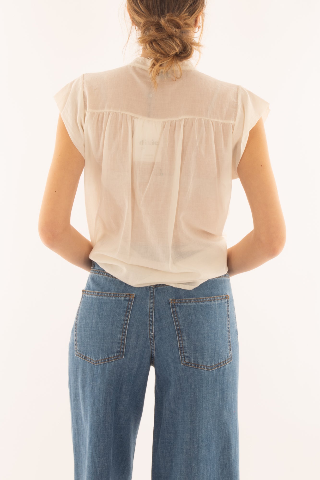 Camicia smanicata da Donna Dixie - Burro