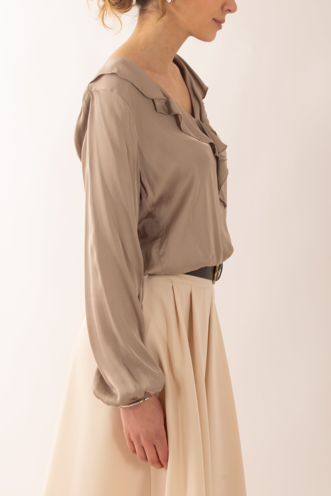 Blusa a v da Donna Dixie - Fango