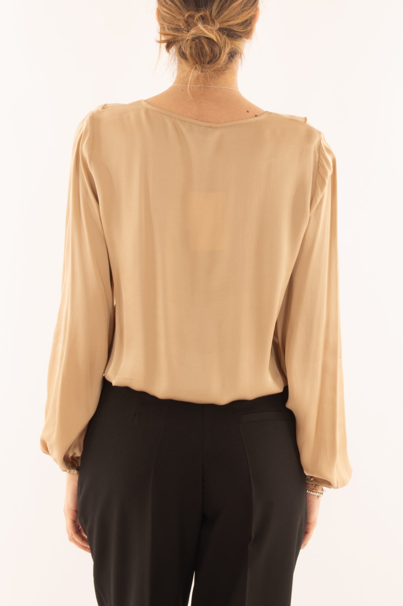 Blusa a v da Donna Dixie - Sabbia